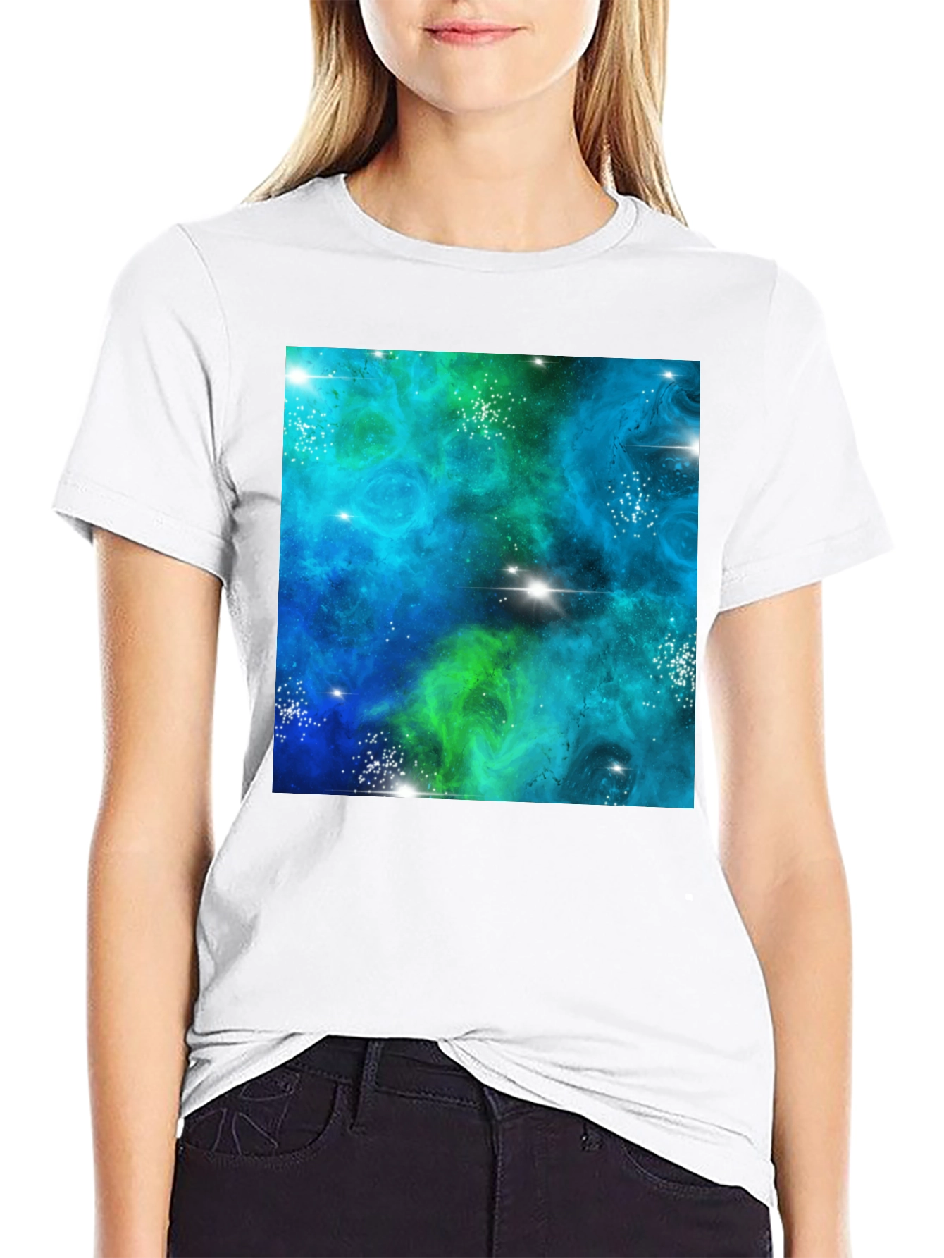 Galaxy Dreamscape Black Tee