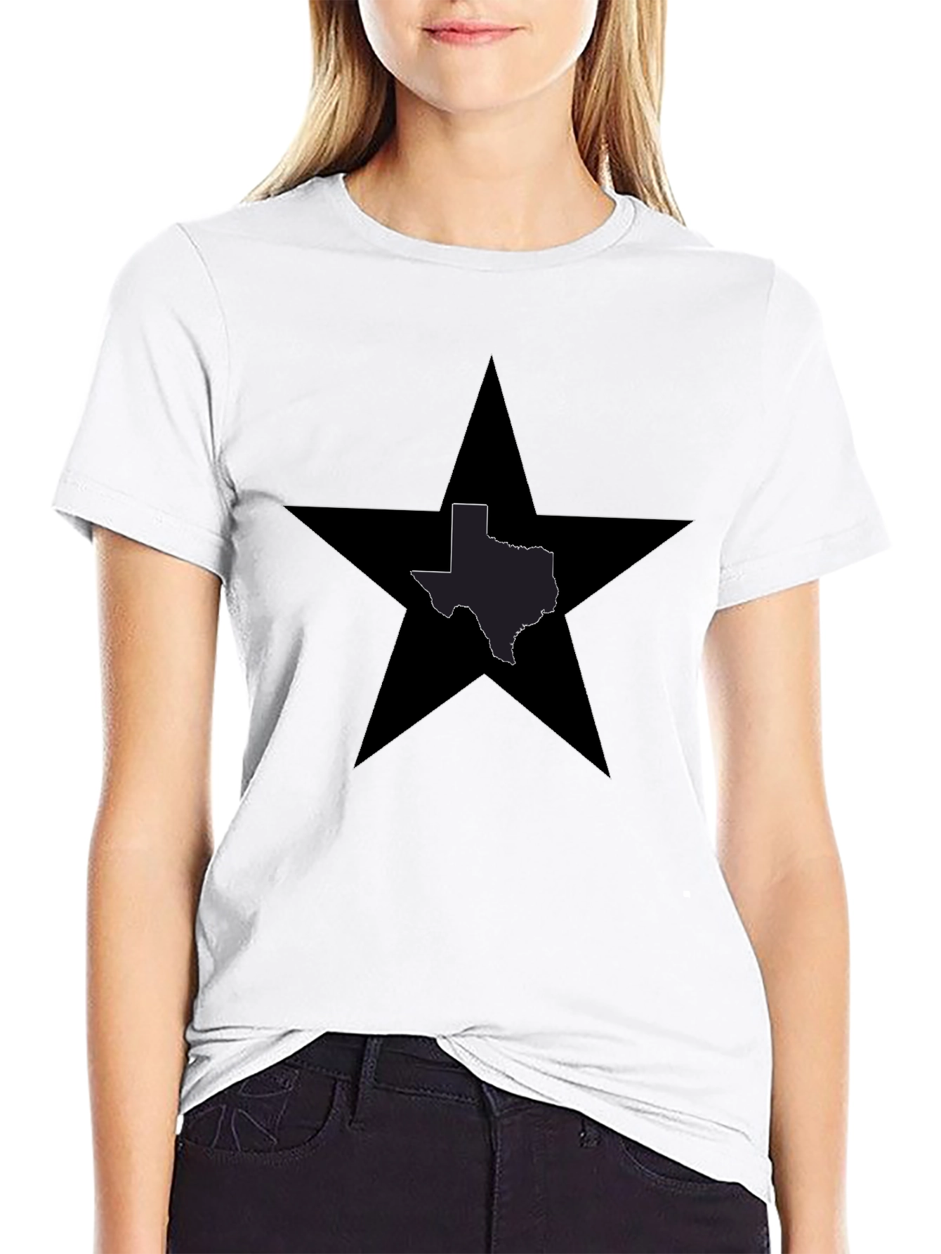 Texas Star T-Shirt - Black State Pride Tee
