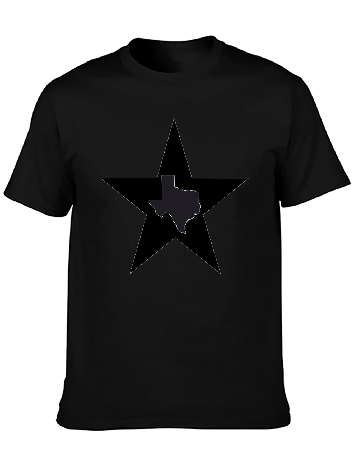 Texas Star T-Shirt - Black State Pride Tee