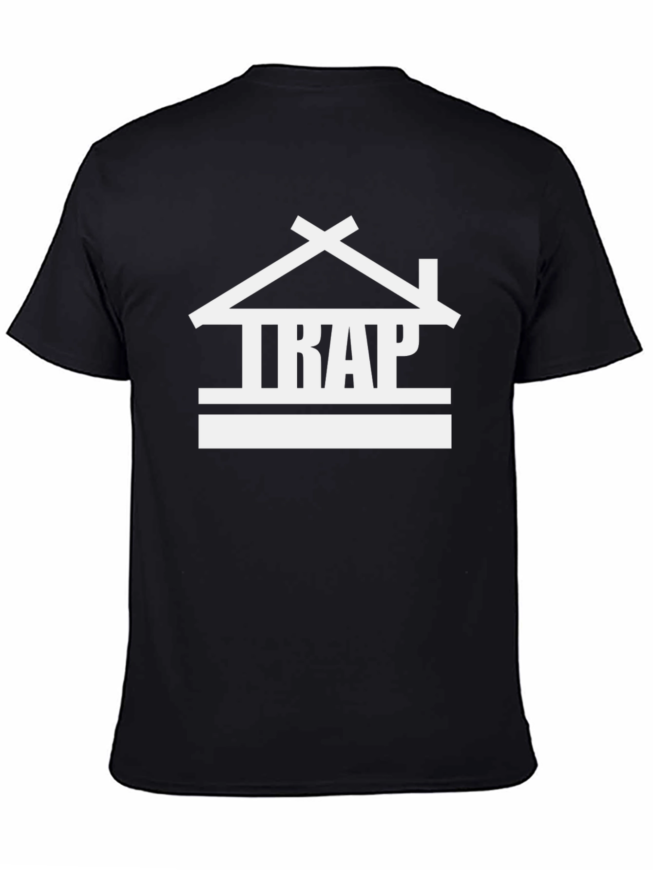 Trap House Graphic Tee - Stylish Black T-Shirt