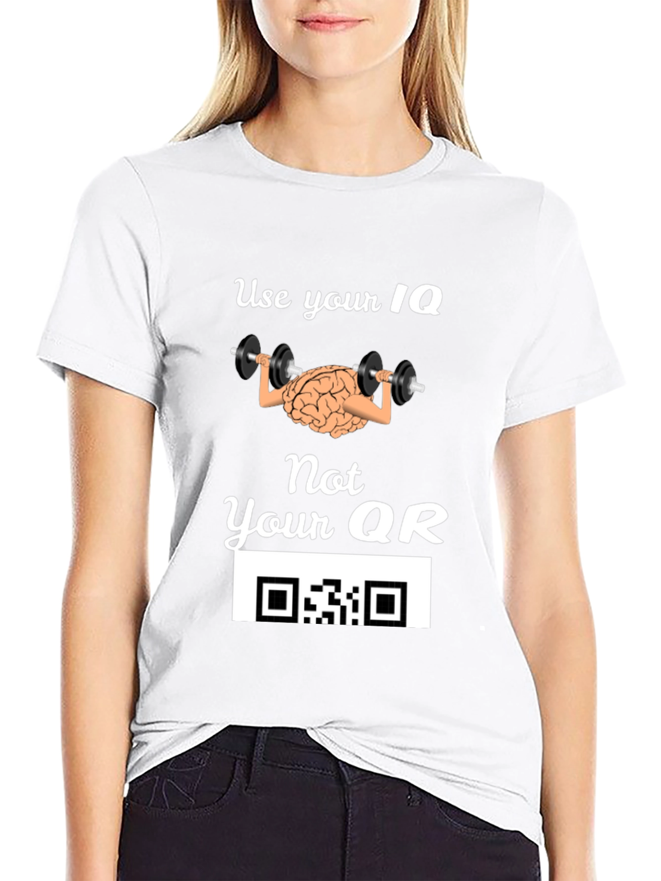 Use Your IQ Funny Graphic T-Shirt
