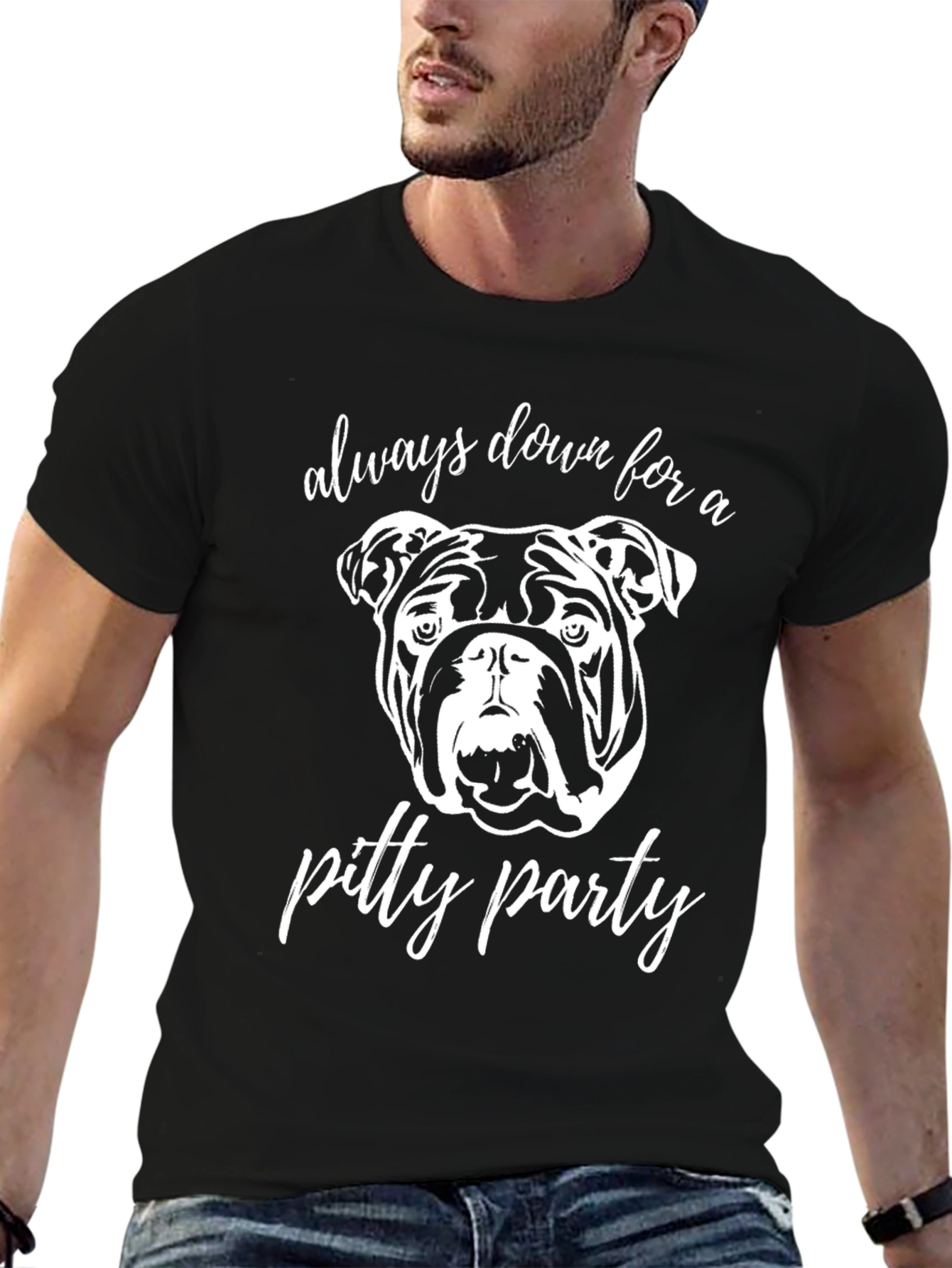 Pitty Party Dog Graphic Tee - Always Down