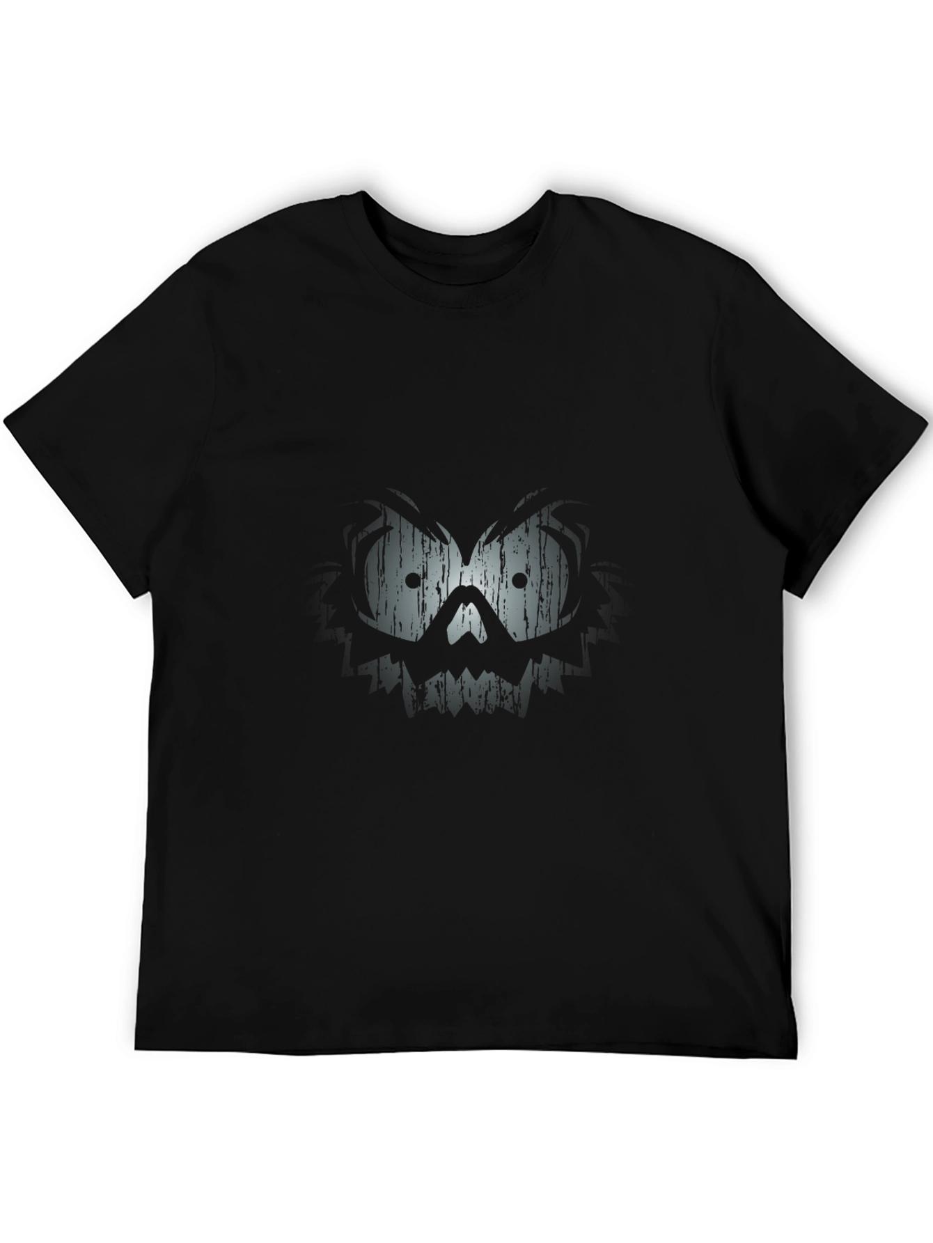 Mens Black T-Shirt with Skull Graphic