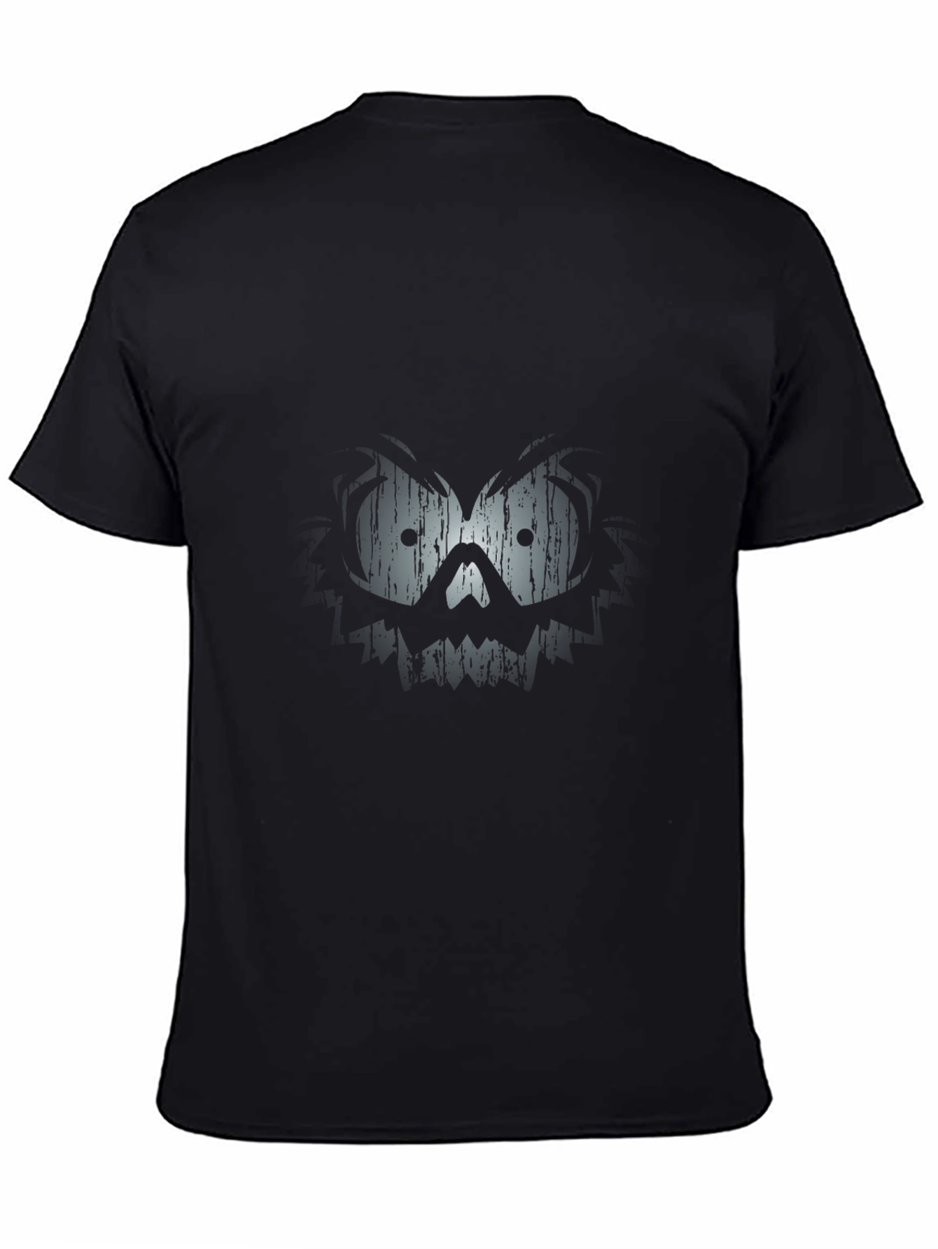 Mens Black T-Shirt with Skull Graphic