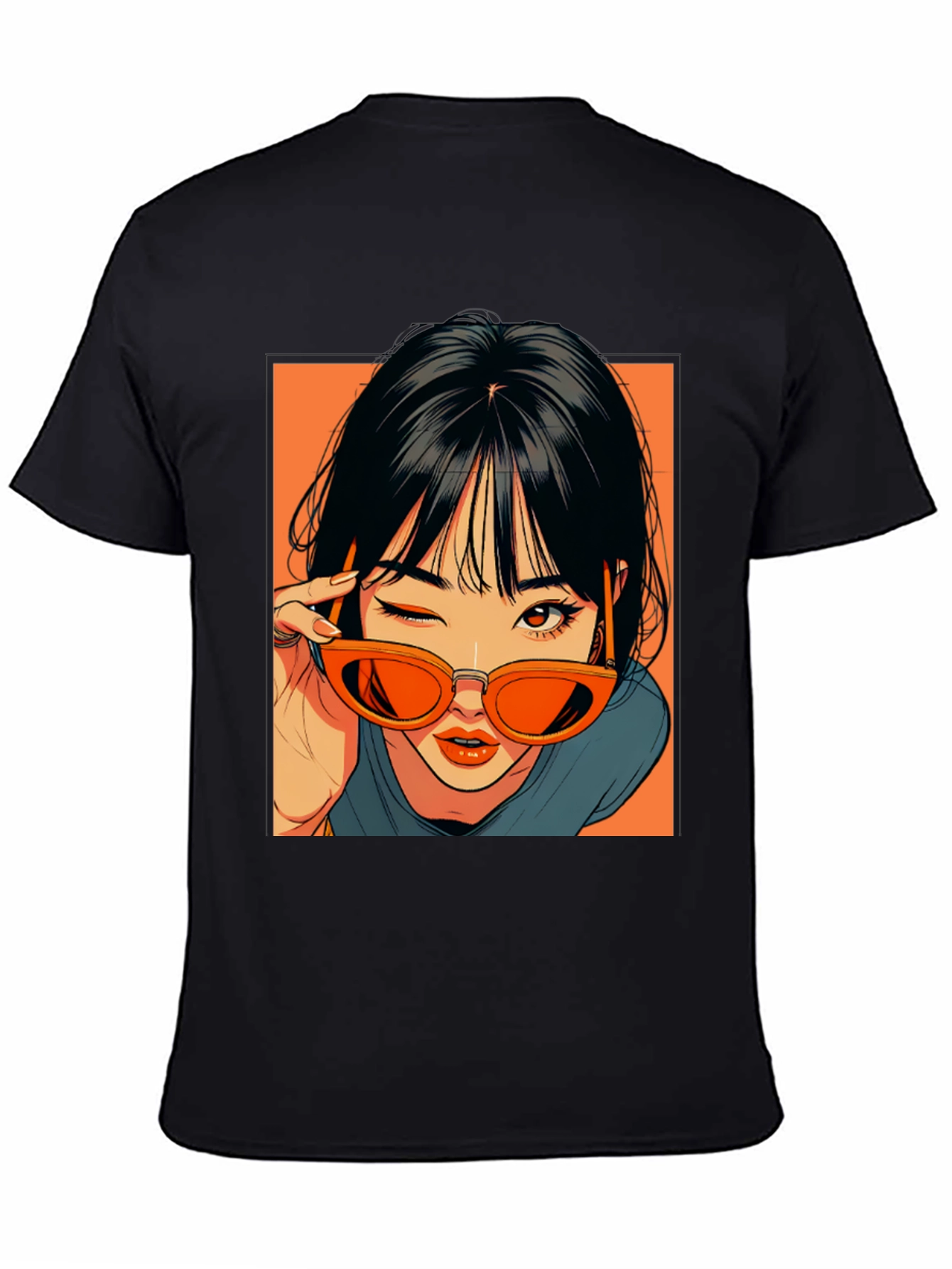 Anime Girl Graphic Tee - Retro Style