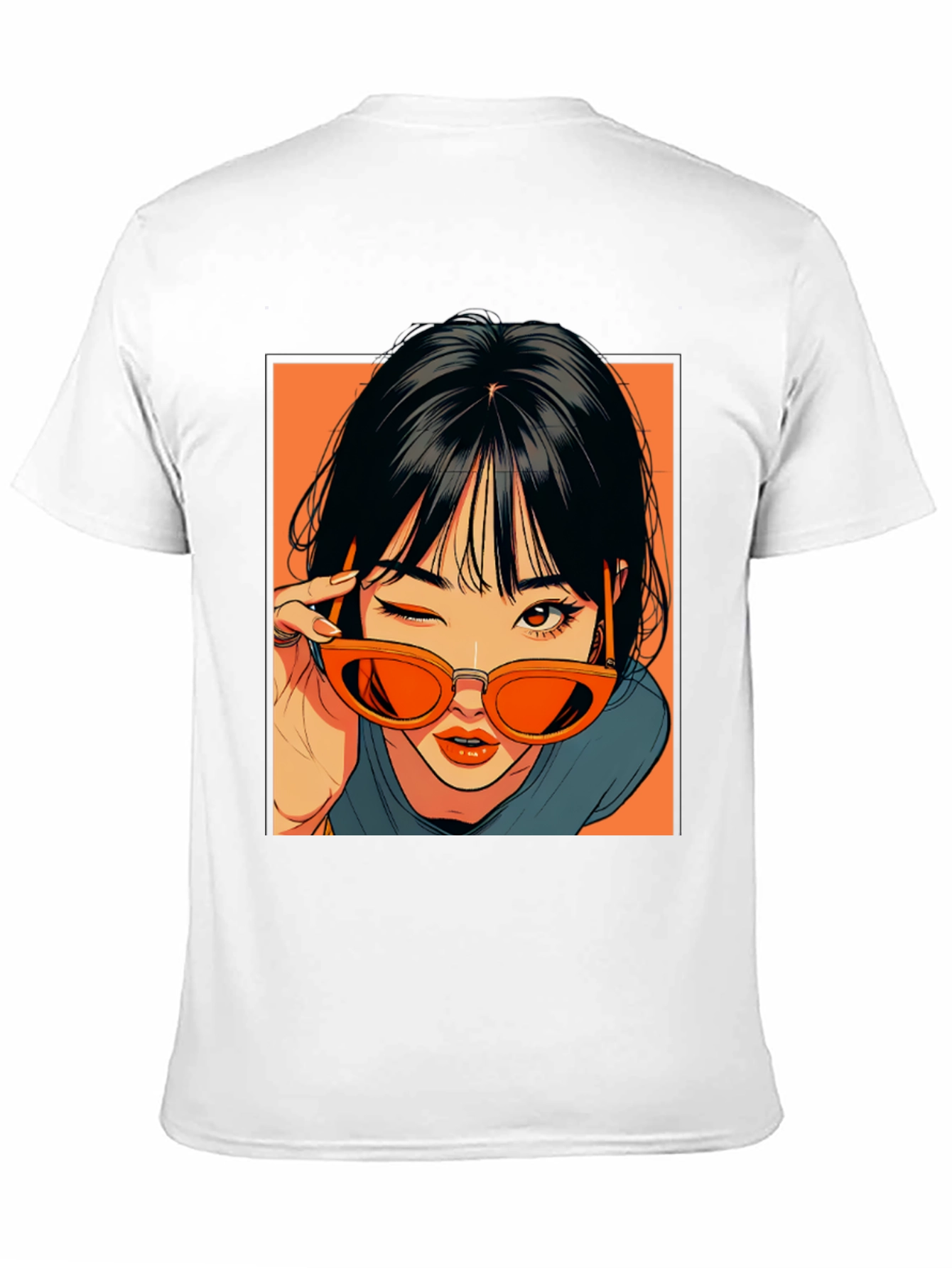 Anime Girl Graphic Tee - Retro Style