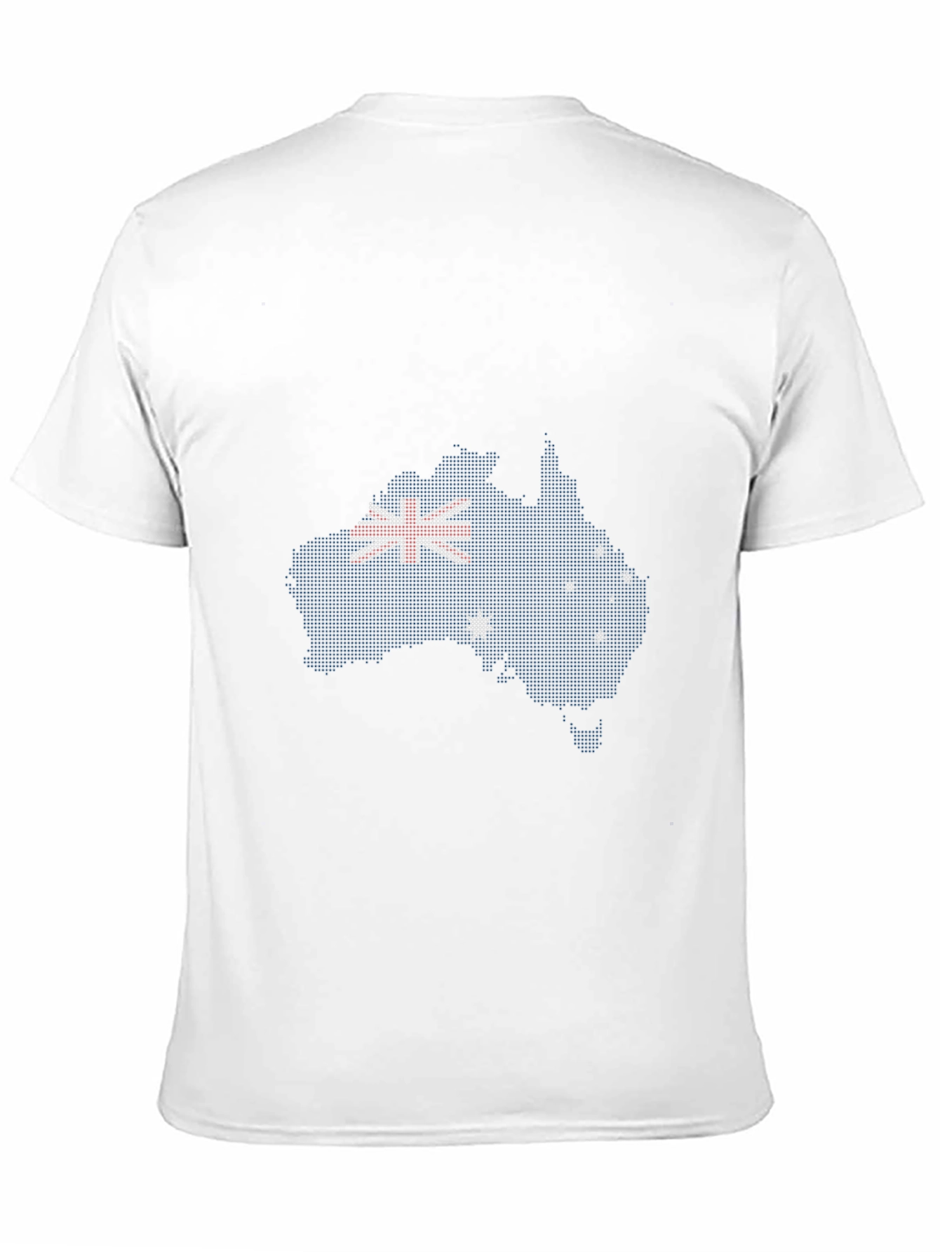 Australian Flag Map T-Shirt - Black