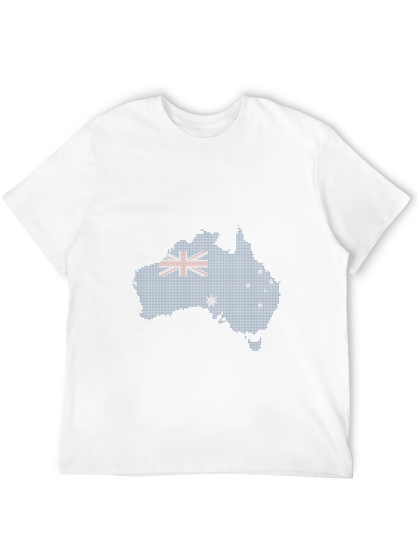 Australian Flag Map T-Shirt - Black