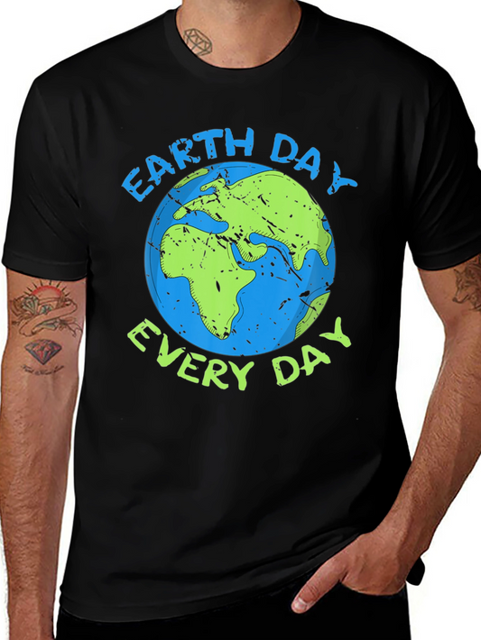 Earth Day Everyday Graphic T-Shirt - Black