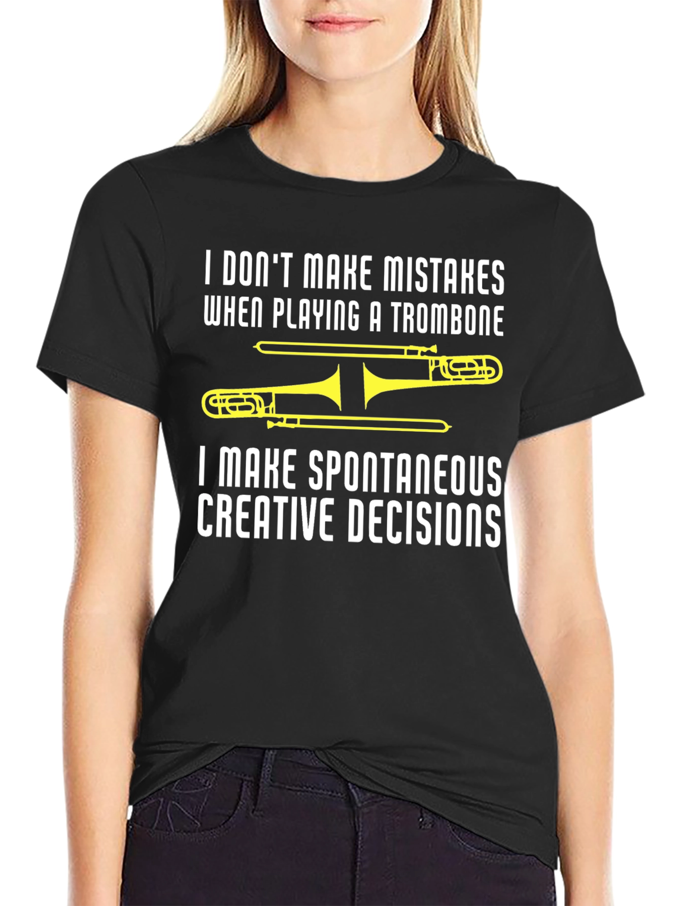 Trombone Player T-Shirt - Spontaneous Creative Decisions