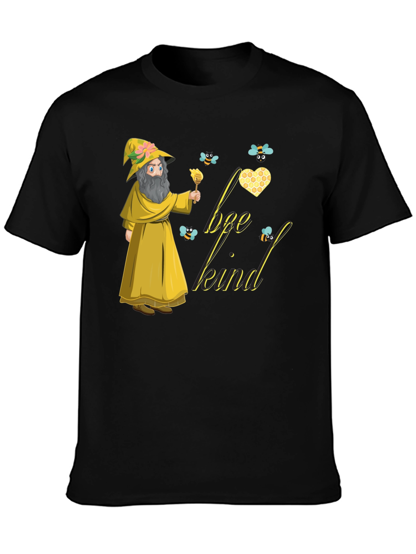 Bee Kind Wizard T-Shirt - Unisex Cotton Tee