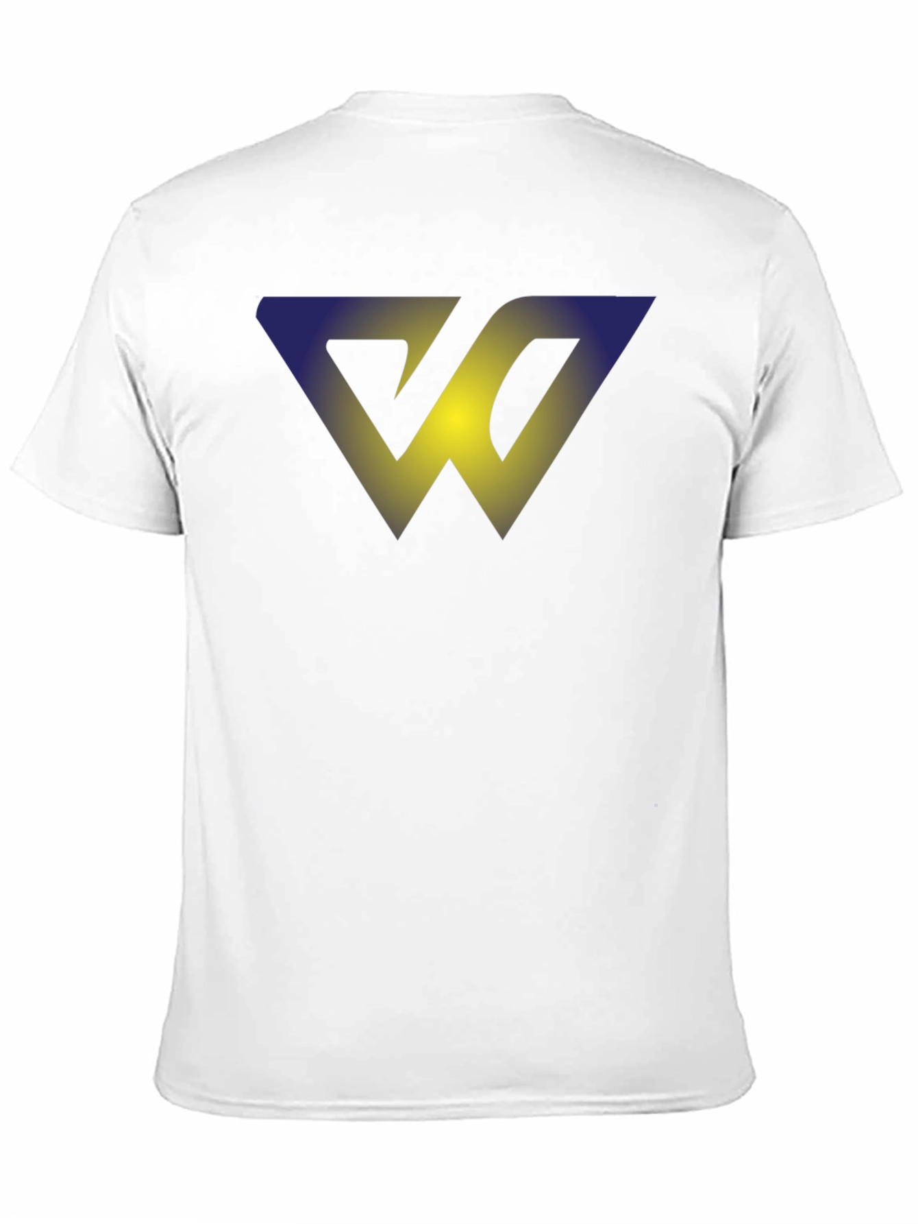 Abstract W Graphic T-Shirt - Soft Black Cotton Blend