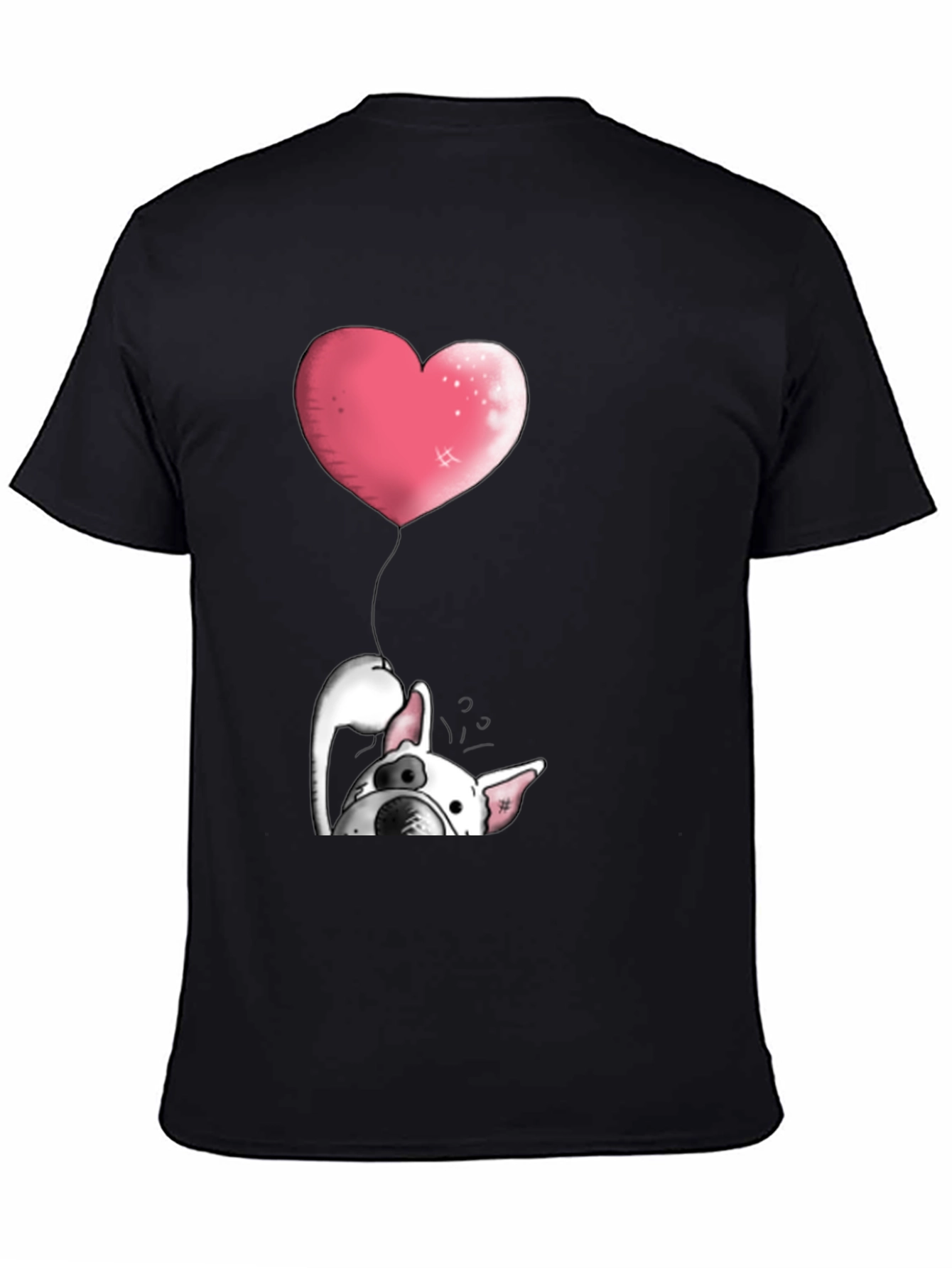 Dog with Heart Balloon Graphic Tee