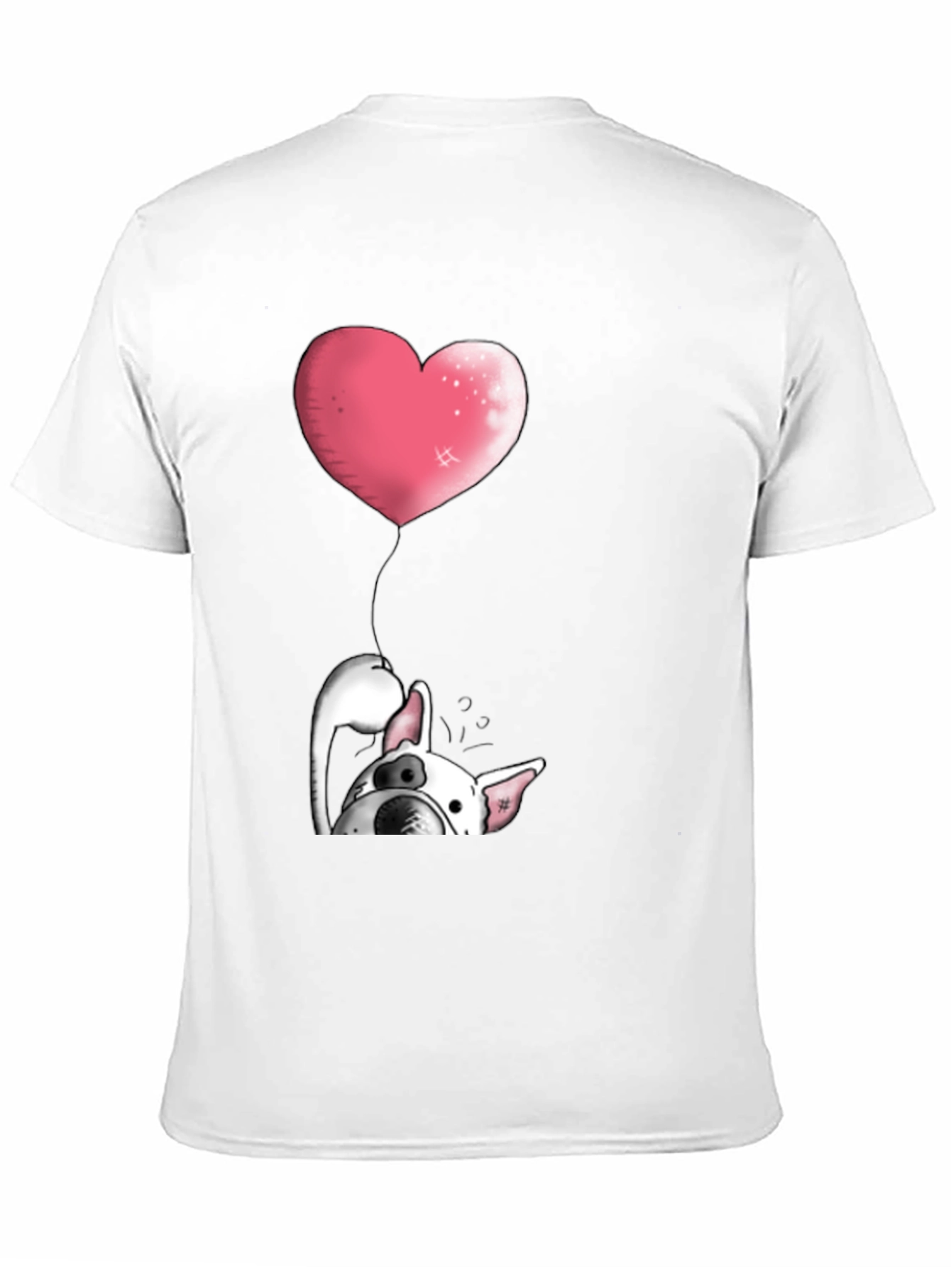Dog with Heart Balloon Graphic Tee