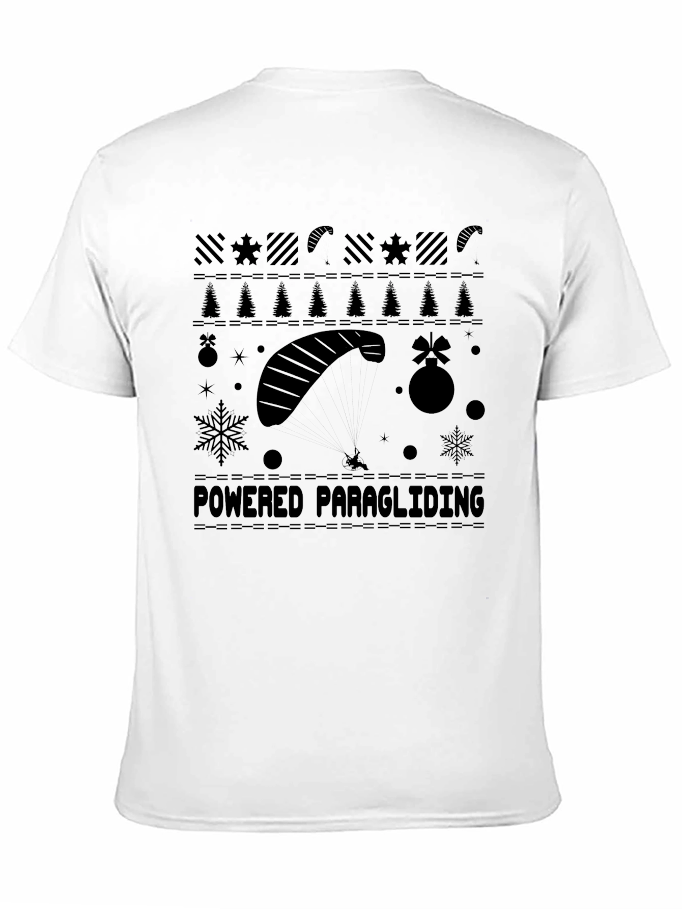 Powered Paragliding Christmas Sweater T-Shirt