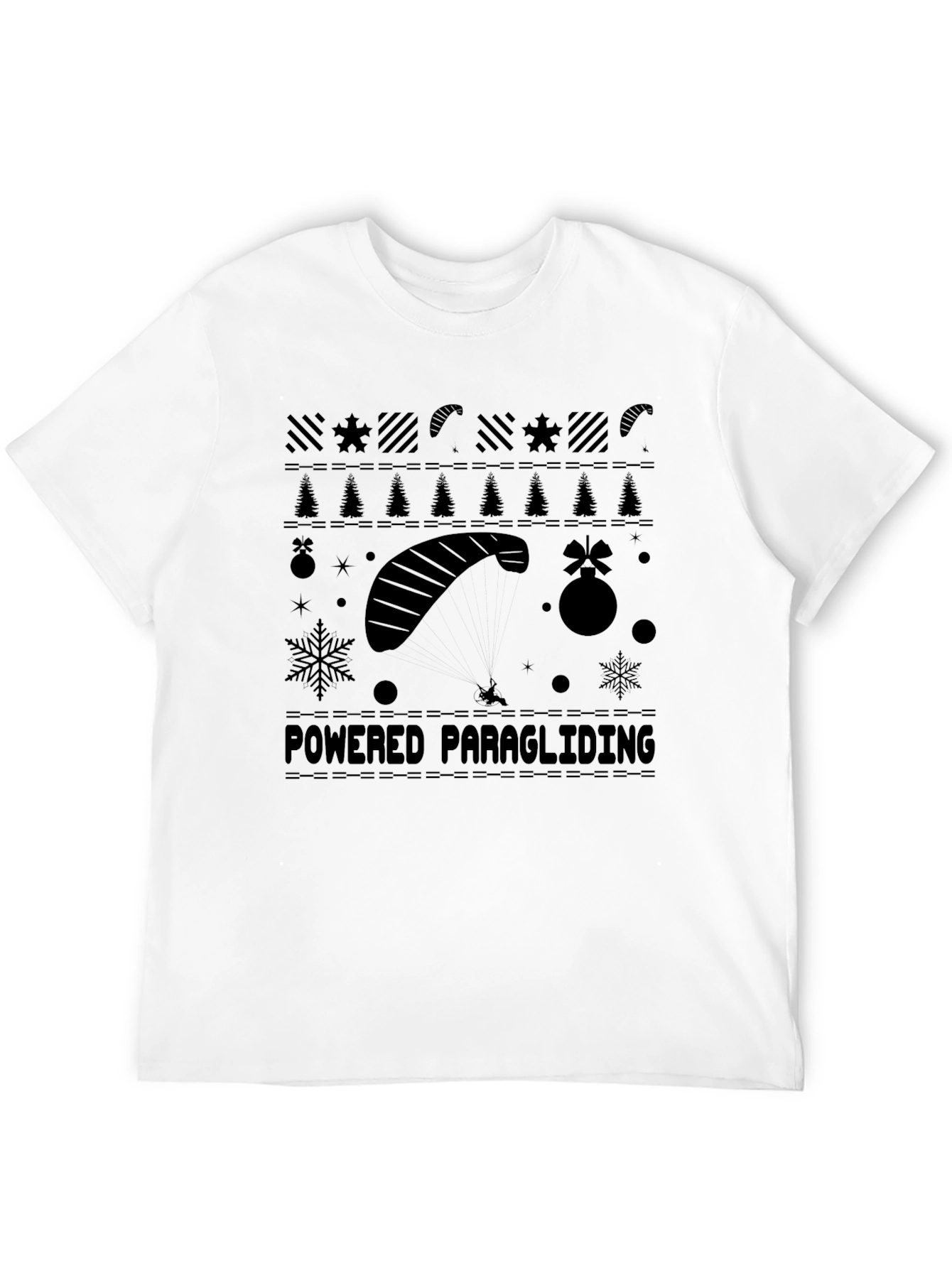Powered Paragliding Christmas Sweater T-Shirt