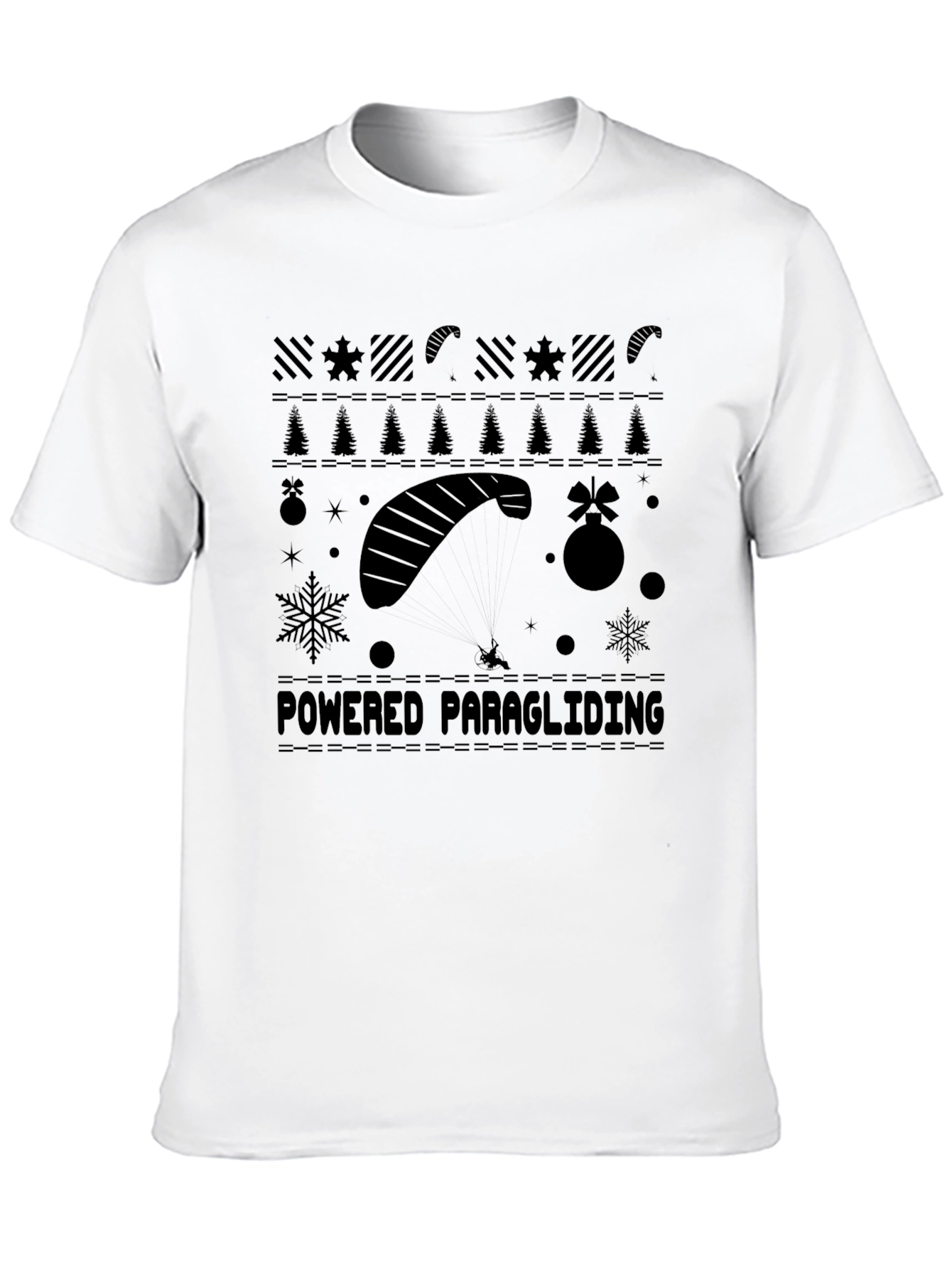 Powered Paragliding Christmas Sweater T-Shirt