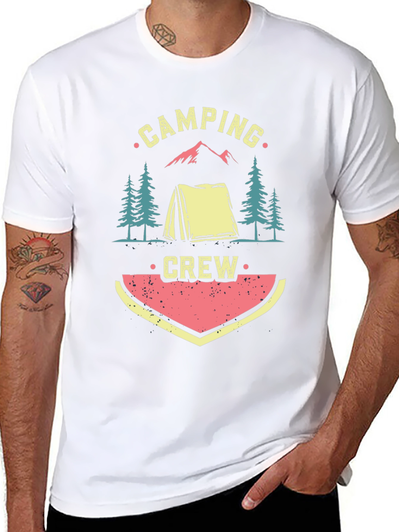 Camping Crew Graphic Tee - Adventure Awaits!