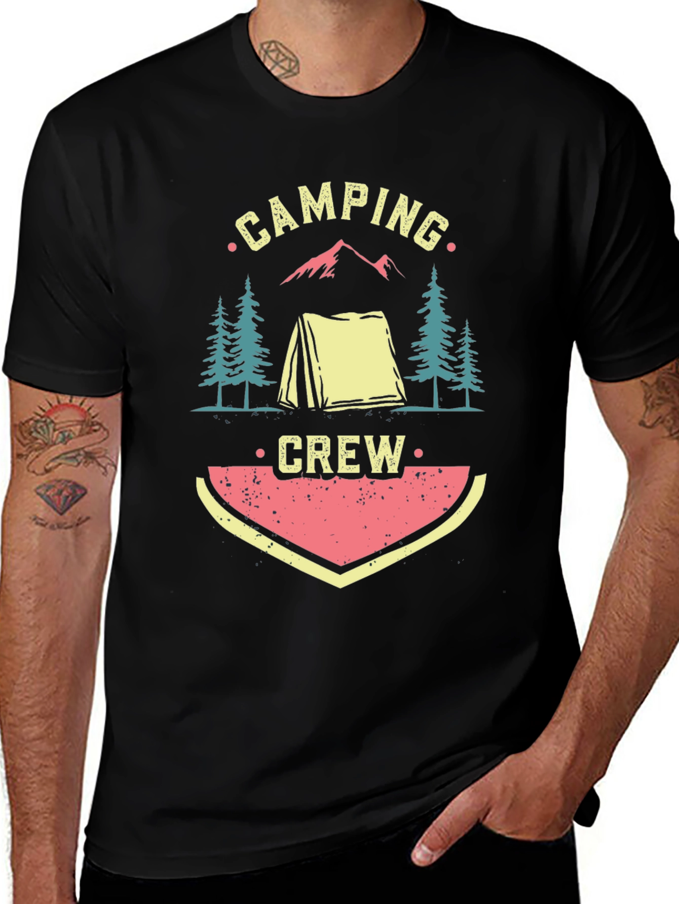Camping Crew Graphic Tee - Adventure Awaits!