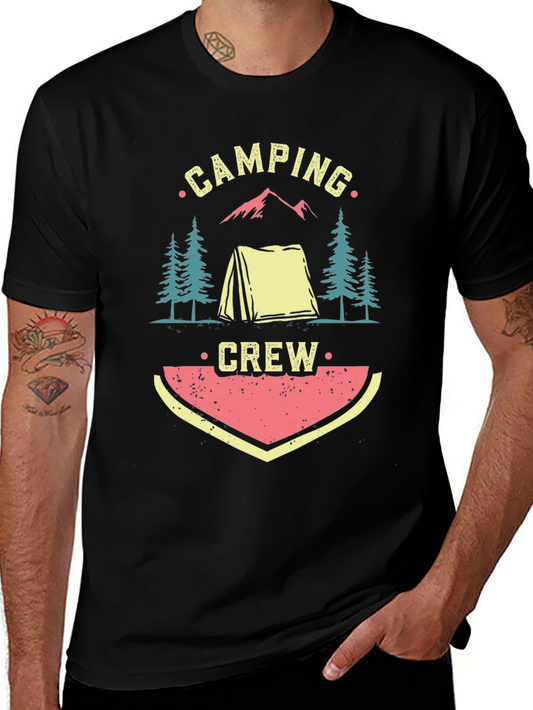 Camping Crew Graphic Tee - Adventure Awaits!