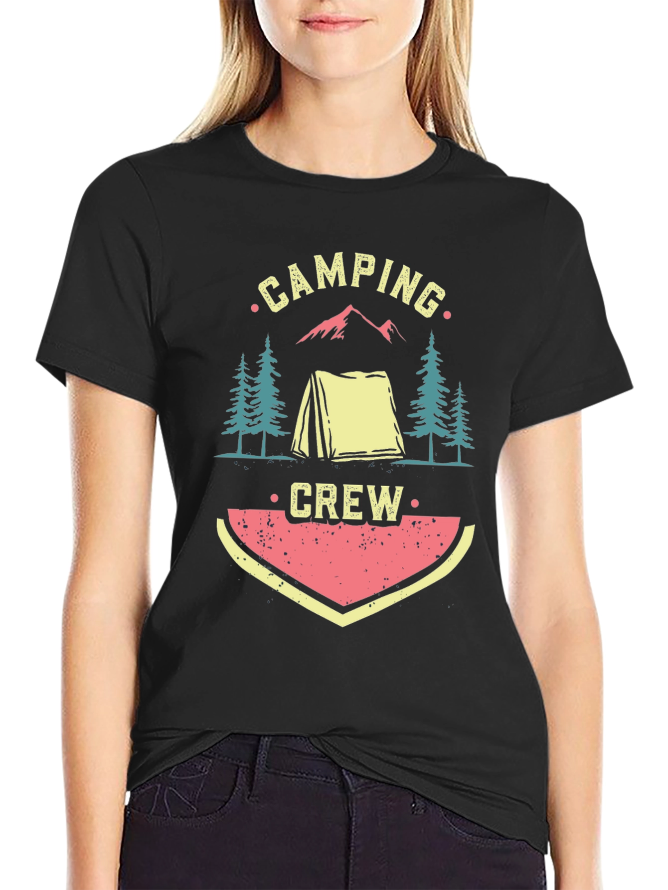Camping Crew Graphic Tee - Adventure Awaits!