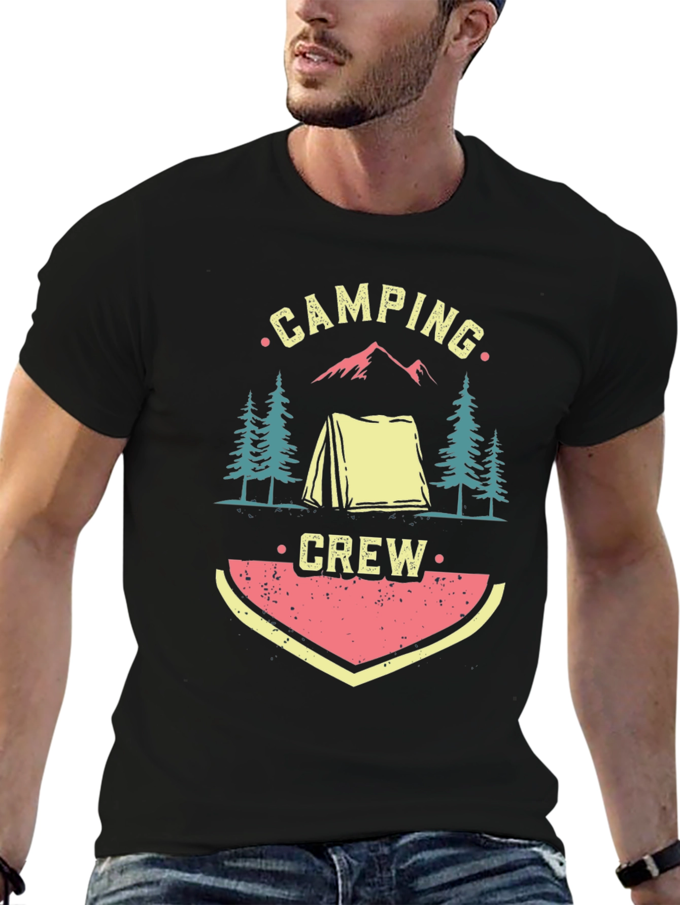 Camping Crew Graphic Tee - Adventure Awaits!