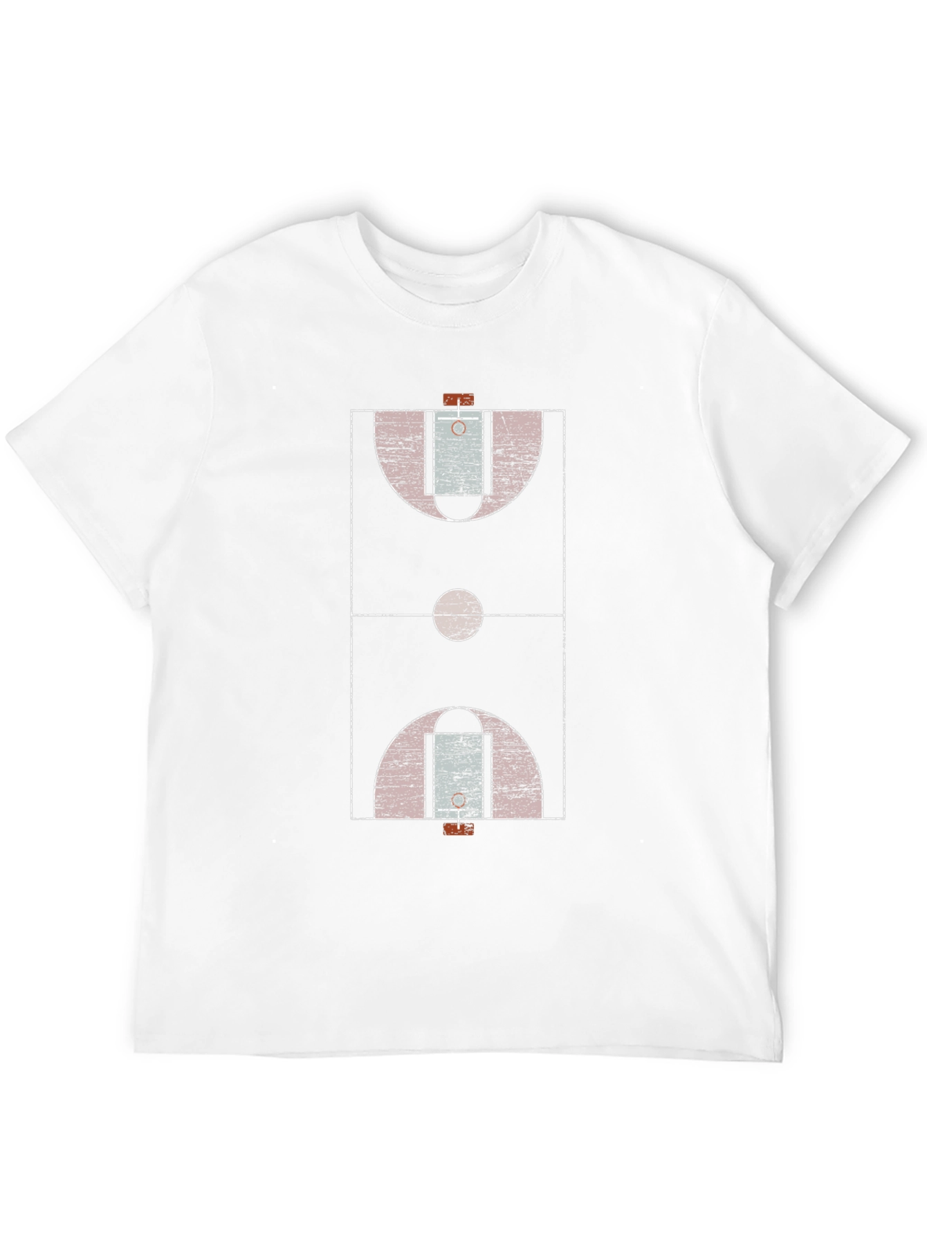 Basketball Court Graphic Tee - Black
