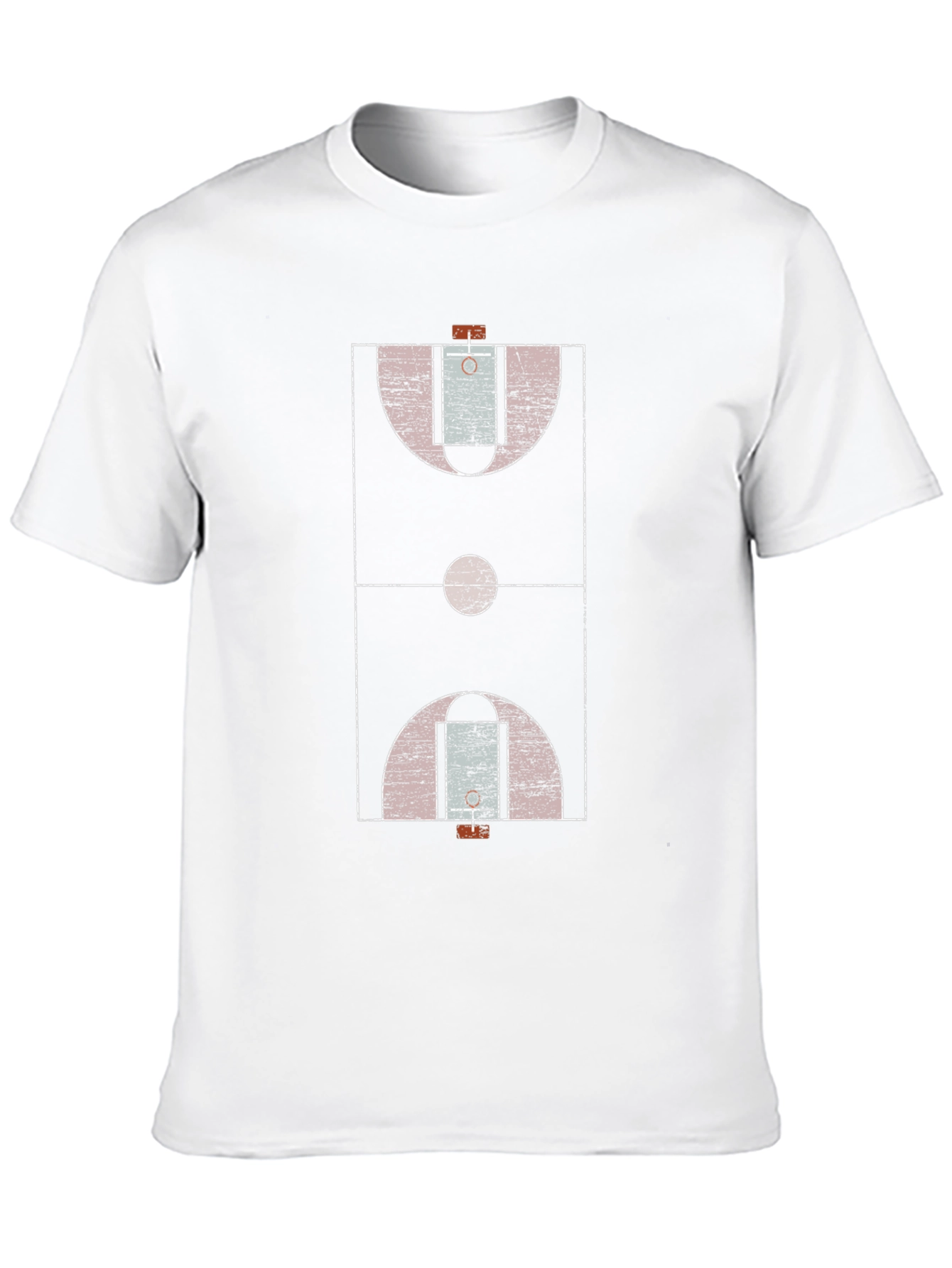 Basketball Court Graphic Tee - Black