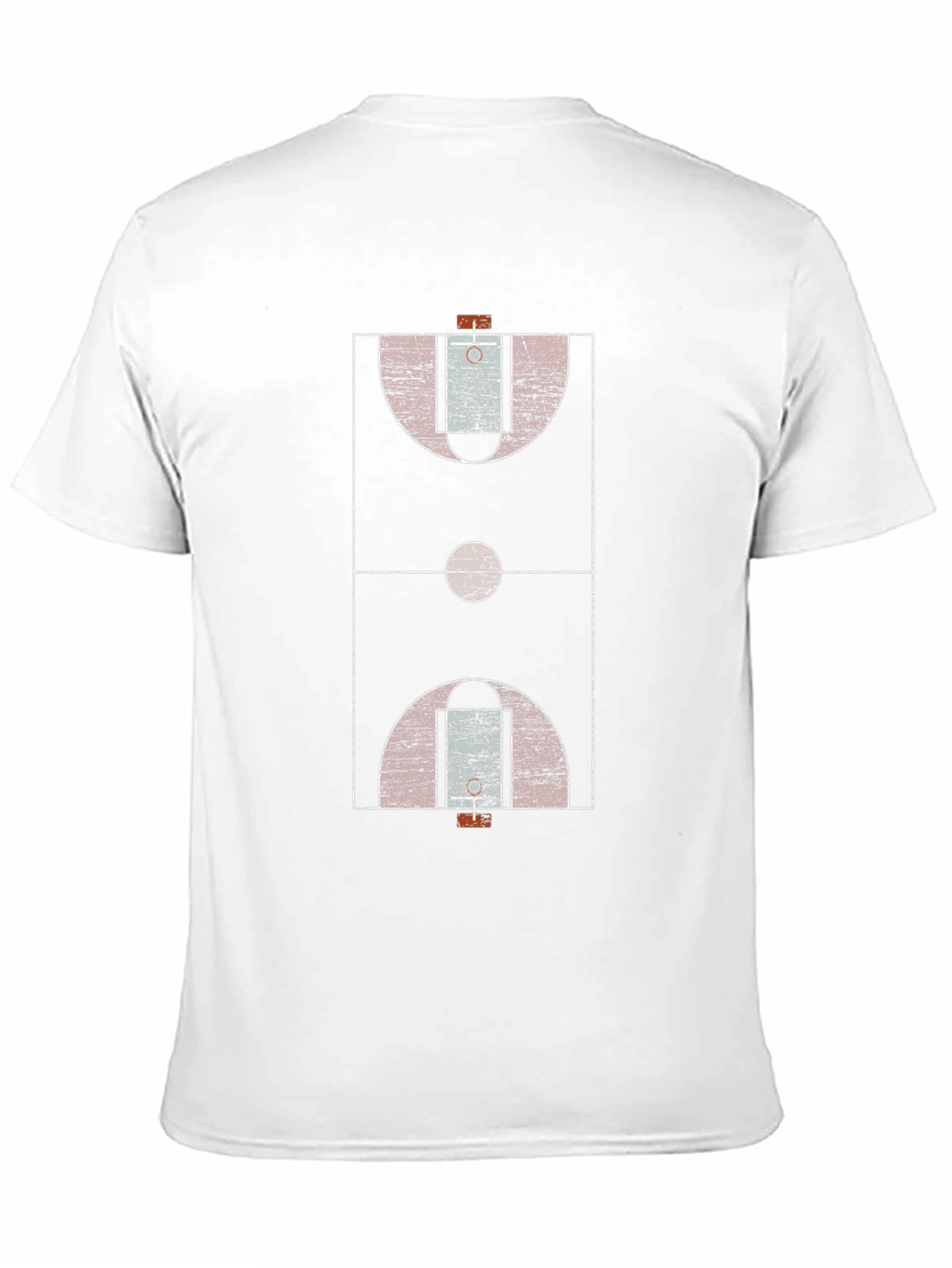 Basketball Court Graphic Tee - Black