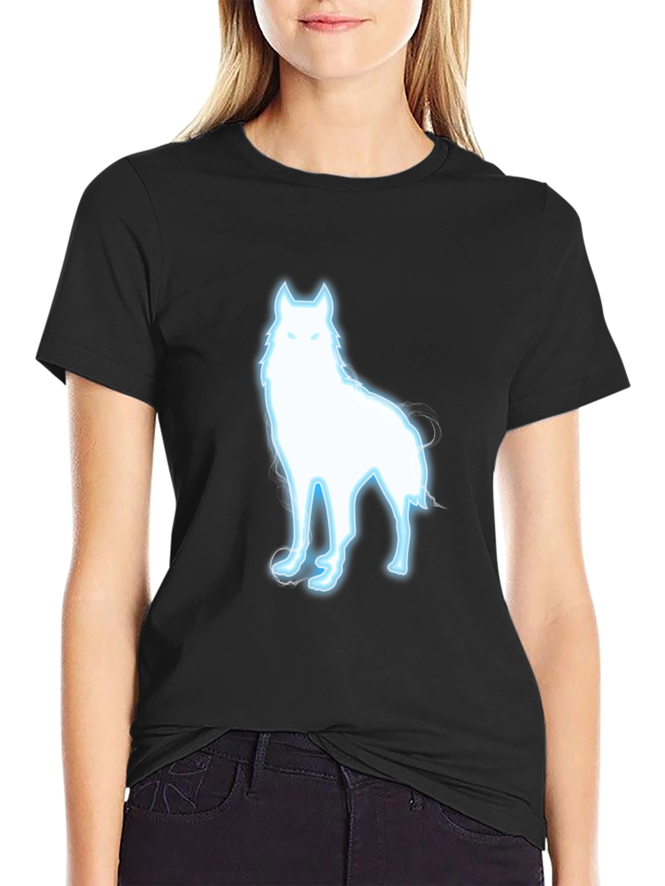 Wolf Graphic Black T-Shirt
