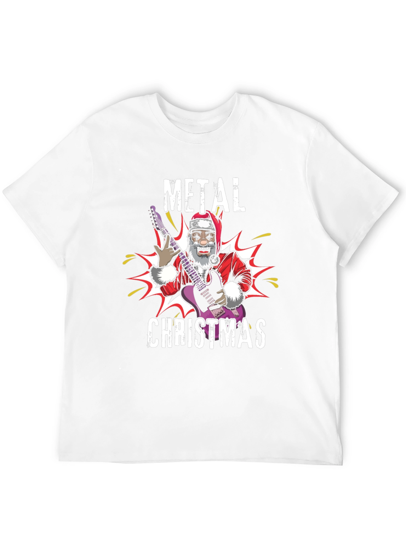 Metal Christmas Santa T-Shirt