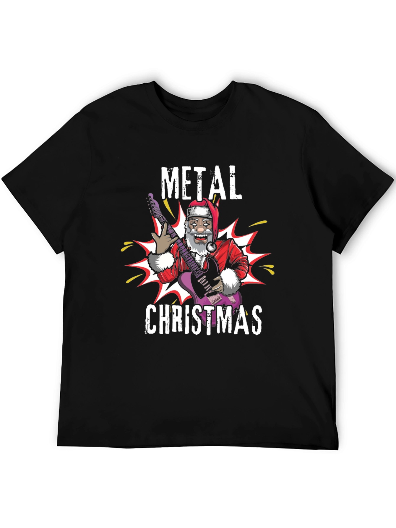 Metal Christmas Santa T-Shirt