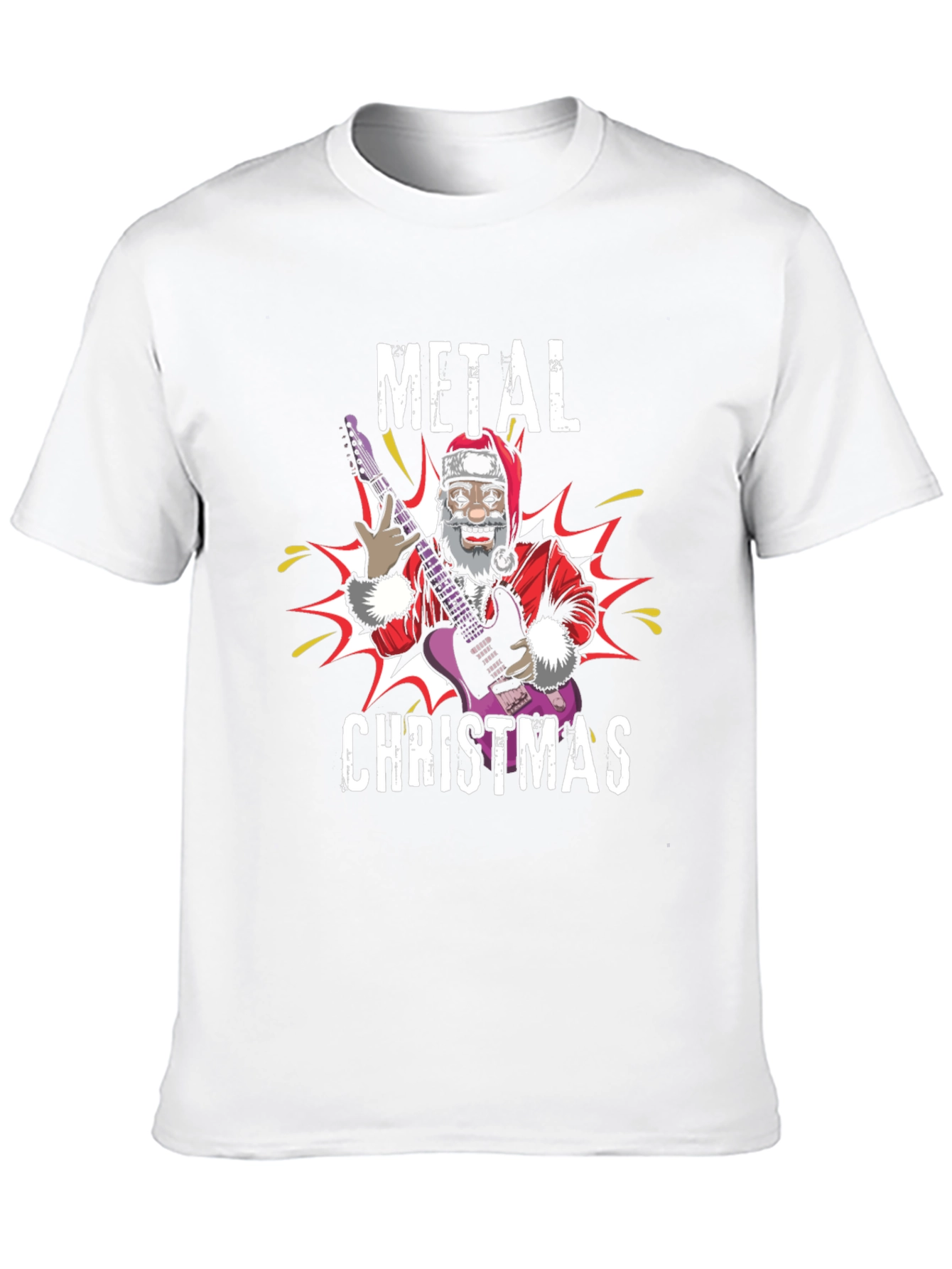 Metal Christmas Santa T-Shirt