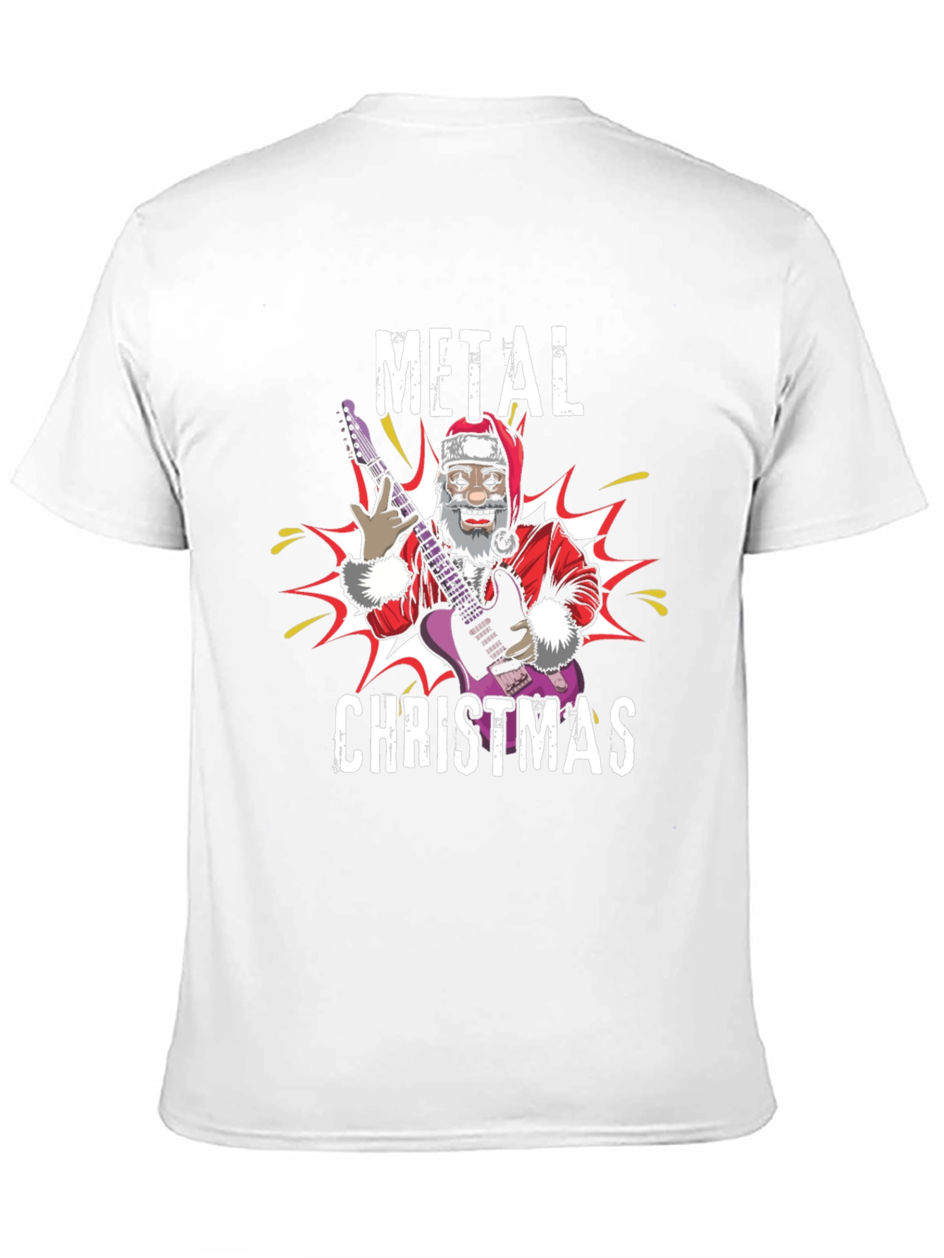 Metal Christmas Santa T-Shirt