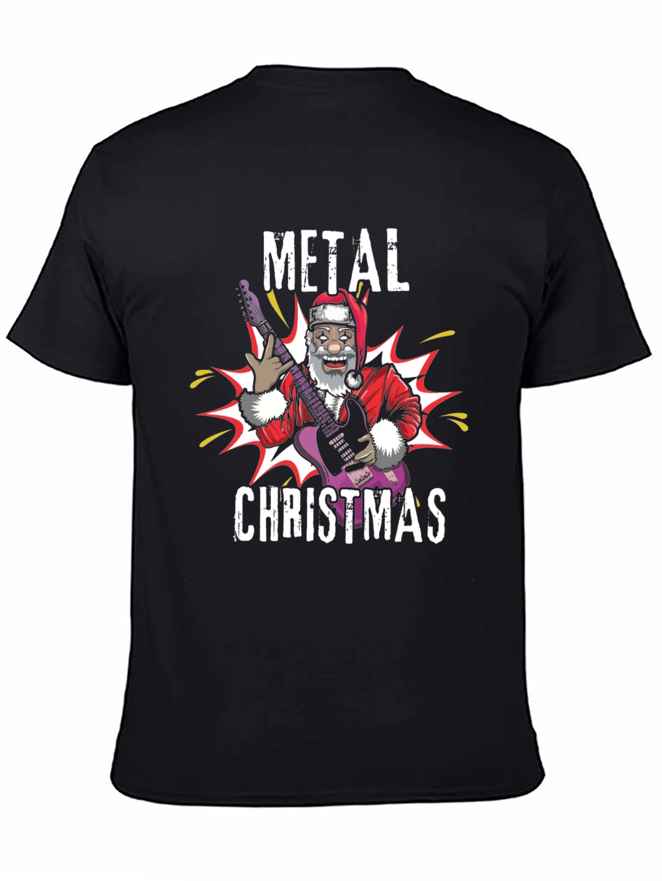 Metal Christmas Santa T-Shirt