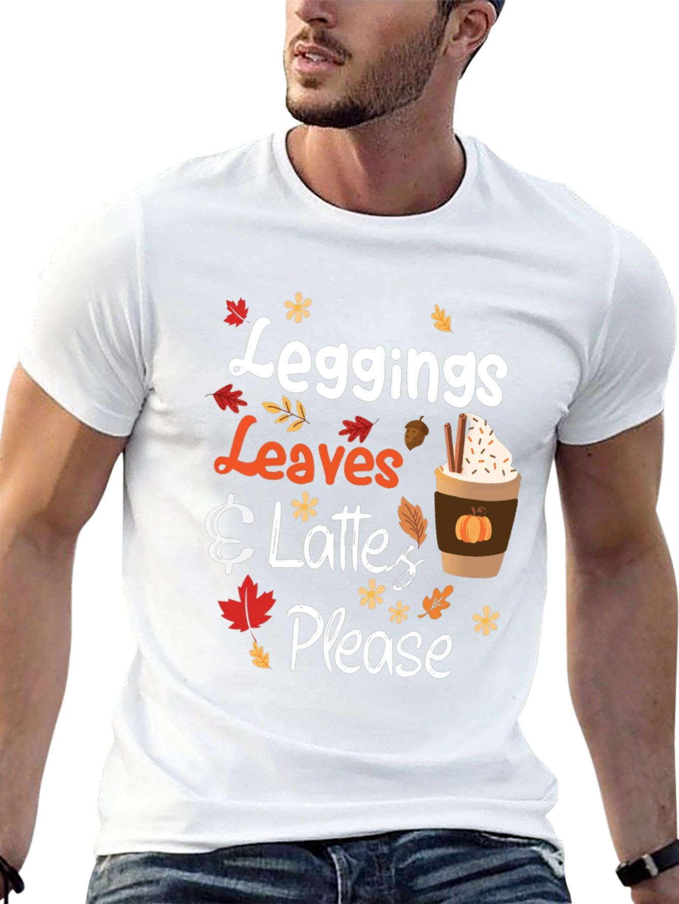 Fall Vibes T-Shirt - Leggings Leaves & Lattes Please