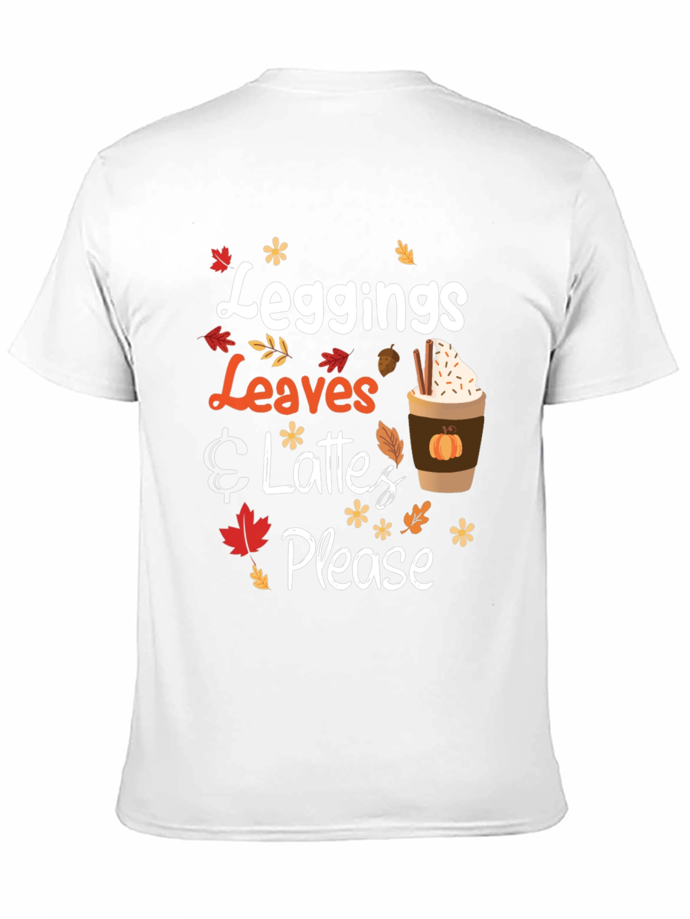 Fall Vibes T-Shirt - Leggings Leaves & Lattes Please