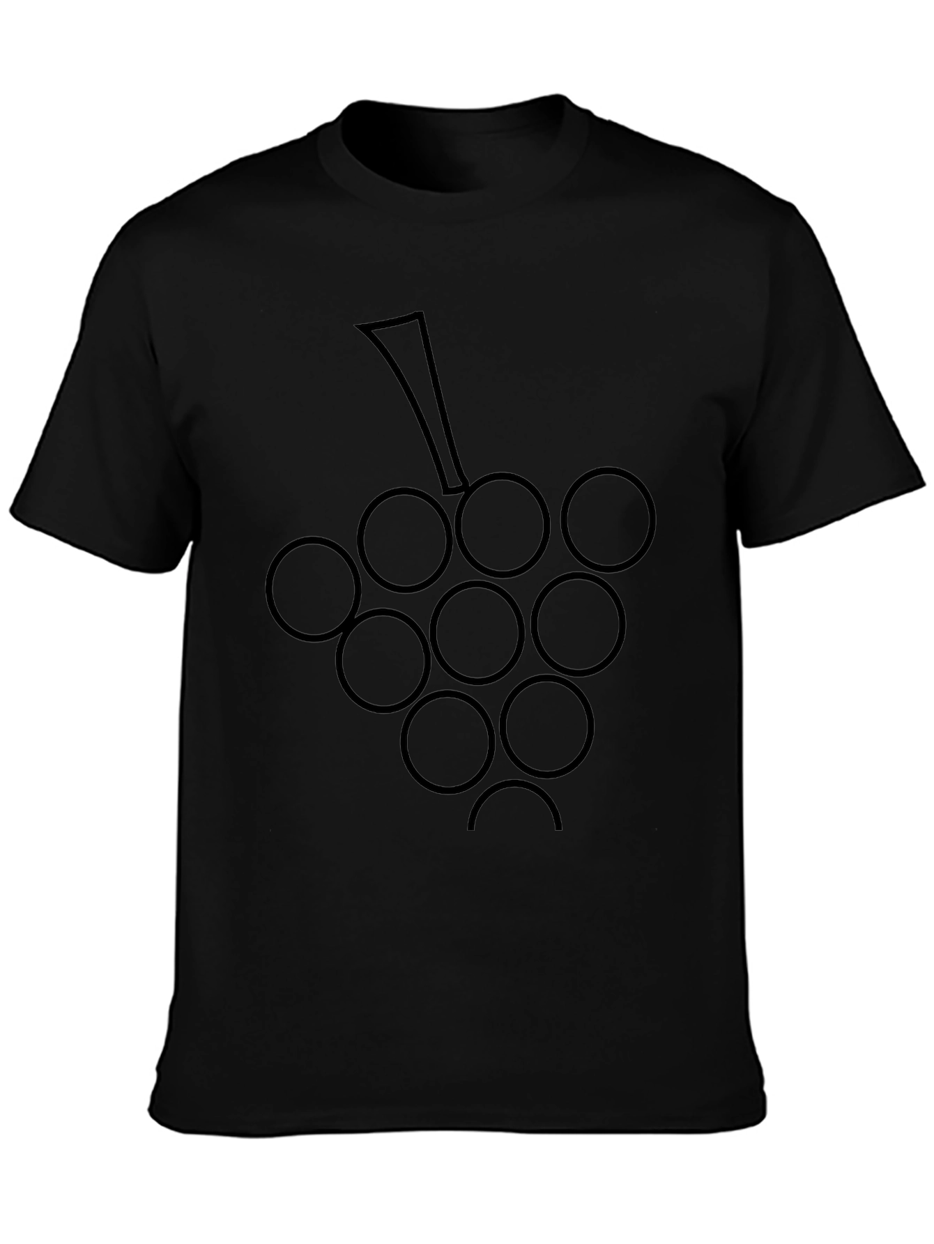 Grapes Graphic Tee - Black T-Shirt
