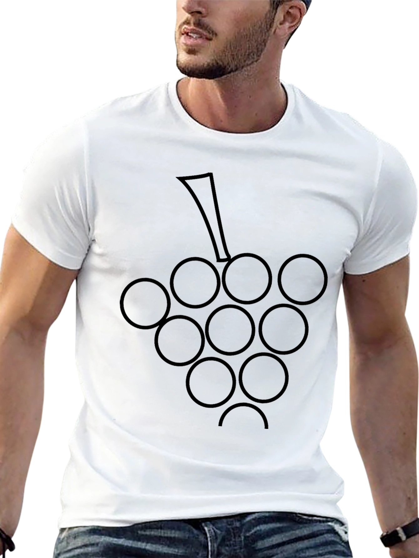 Grapes Graphic Tee - Black T-Shirt