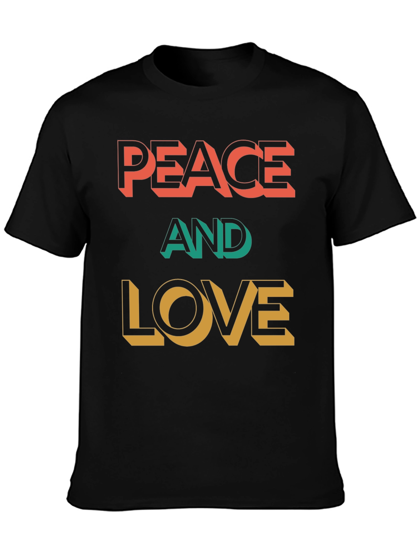 Peace and Love Graphic T-Shirt
