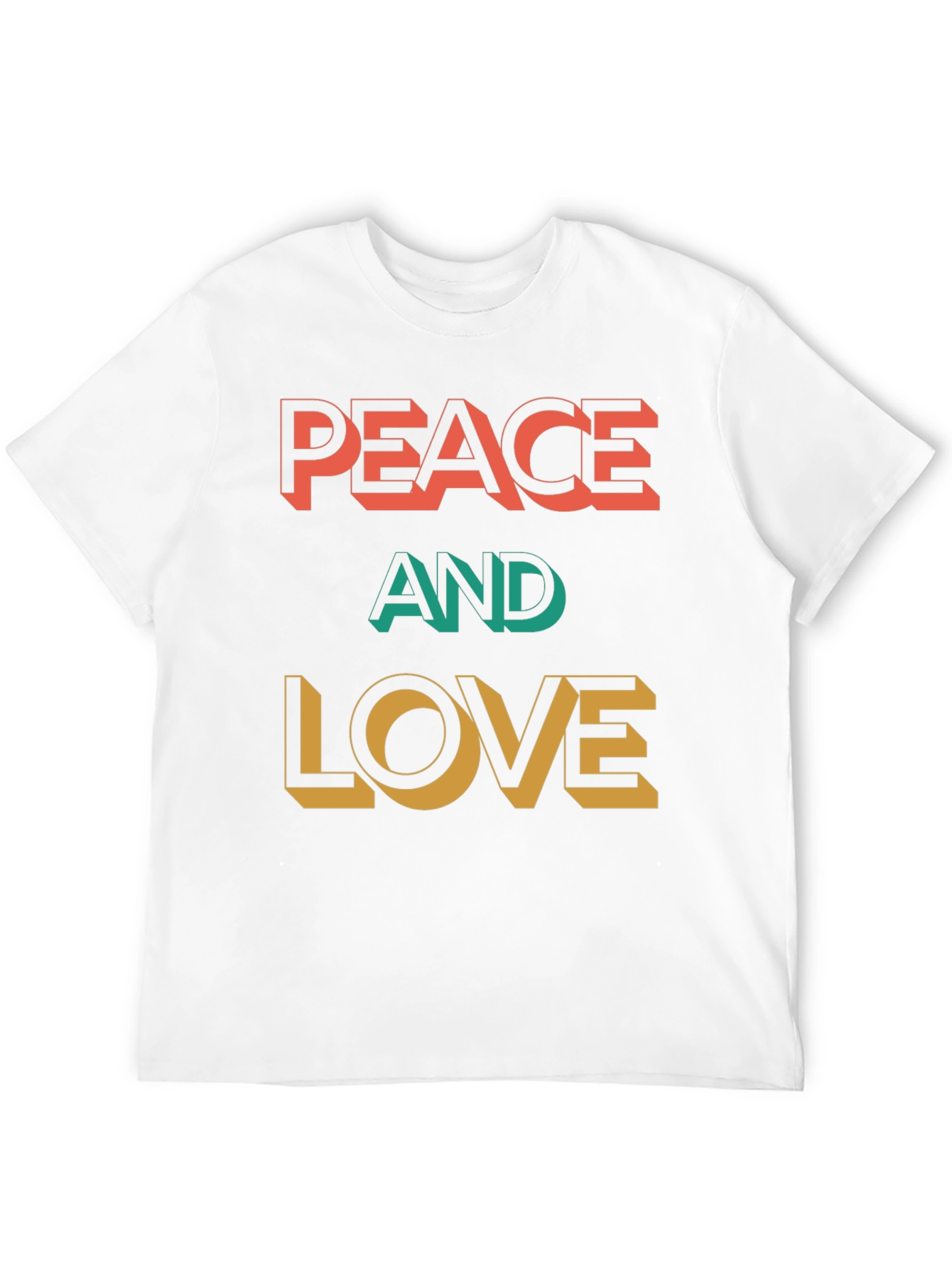Peace and Love Graphic T-Shirt