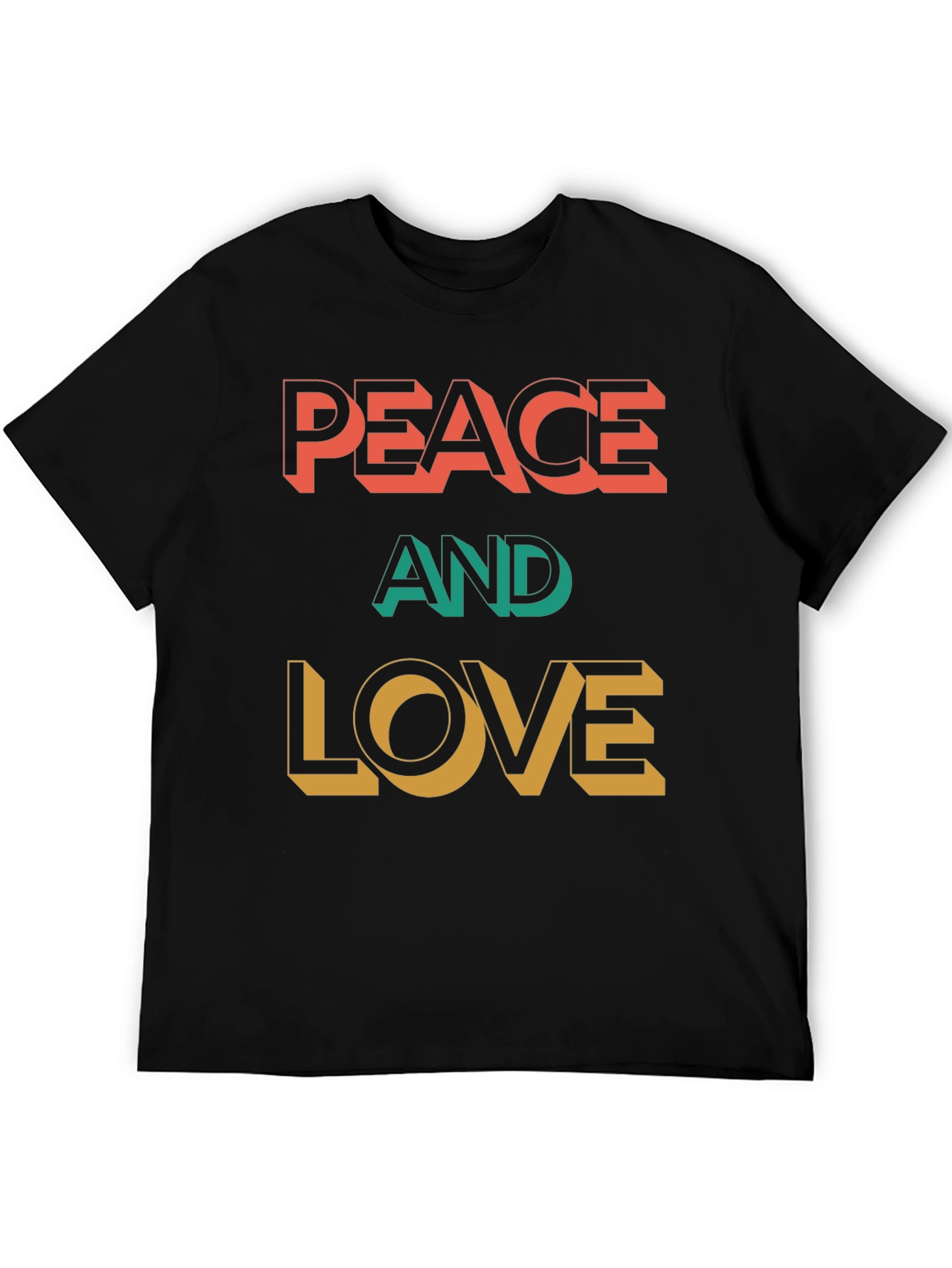 Peace and Love Graphic T-Shirt
