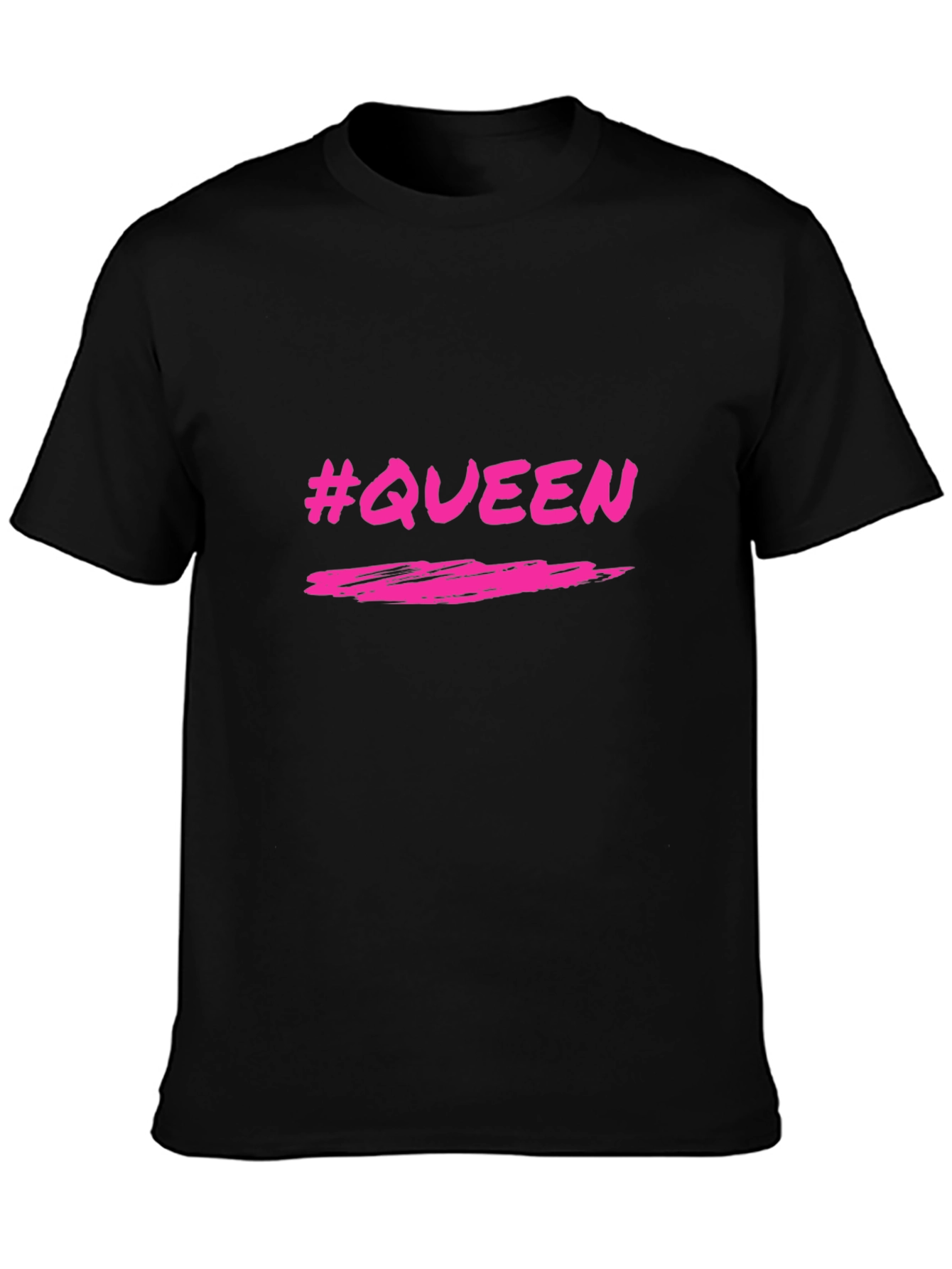 #Queen Black Graphic Tee - Stylish & Trendy