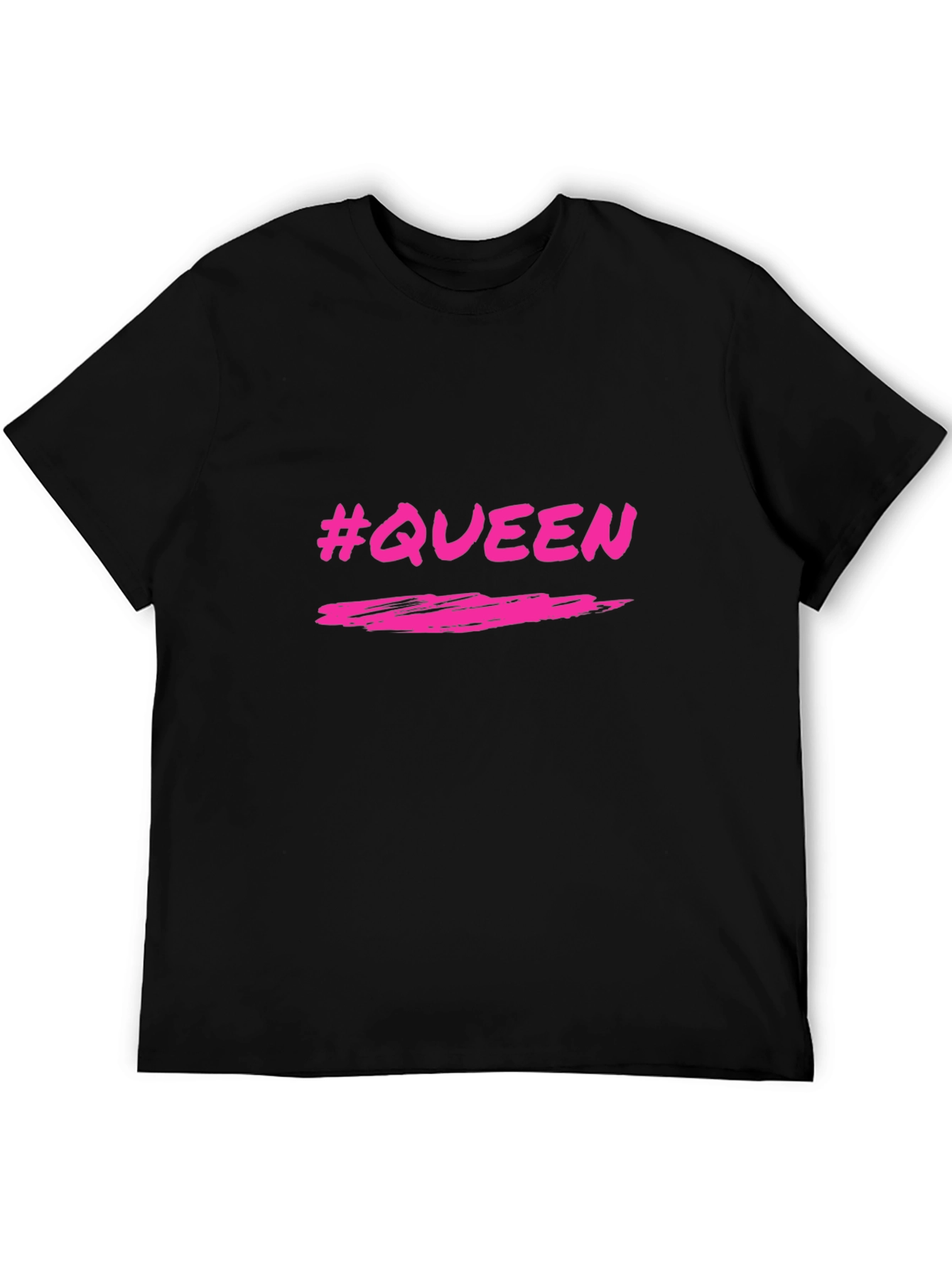 #Queen Black Graphic Tee - Stylish & Trendy