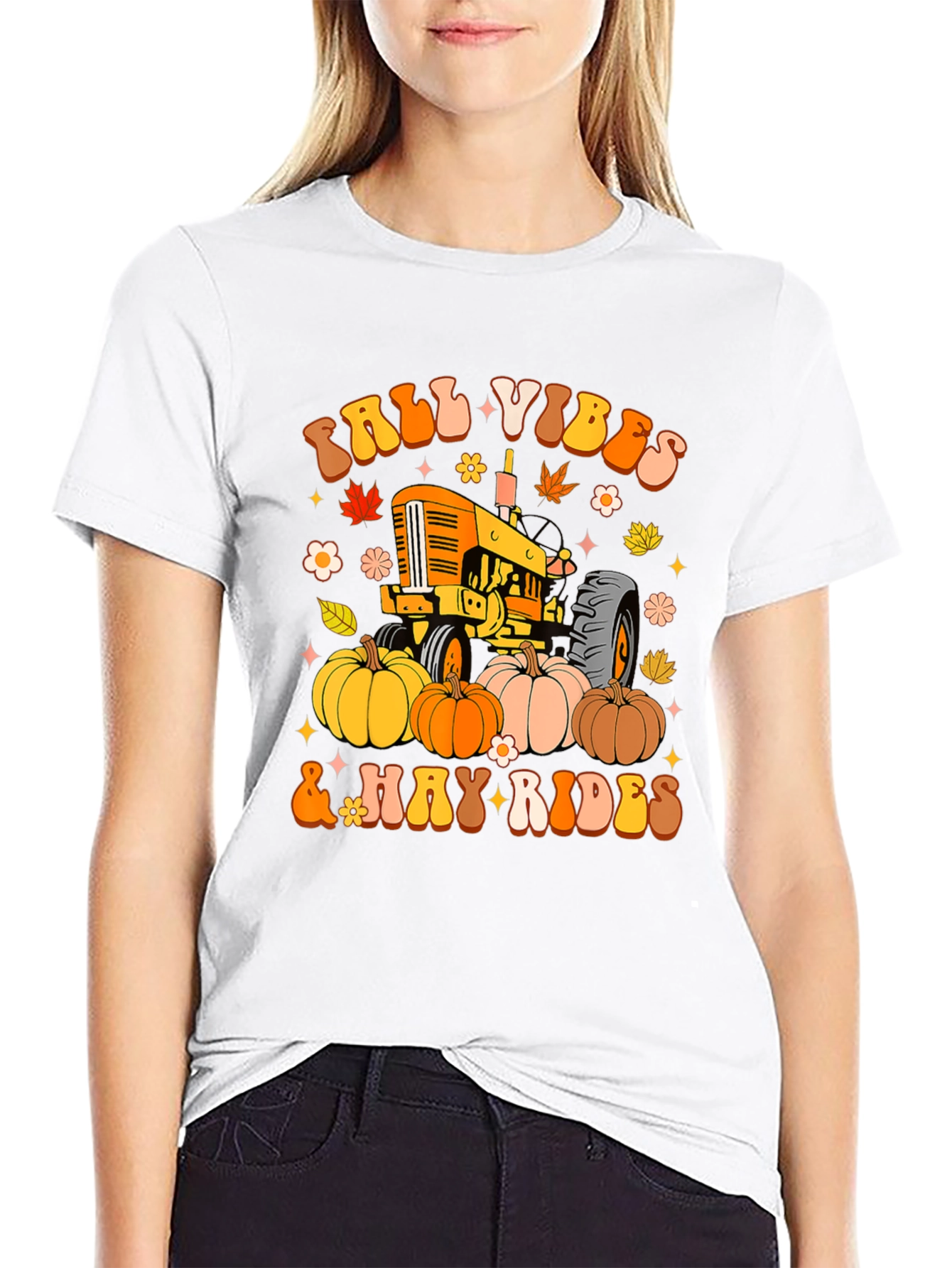 Fall Vibes & Hay Rides Graphic Tee
