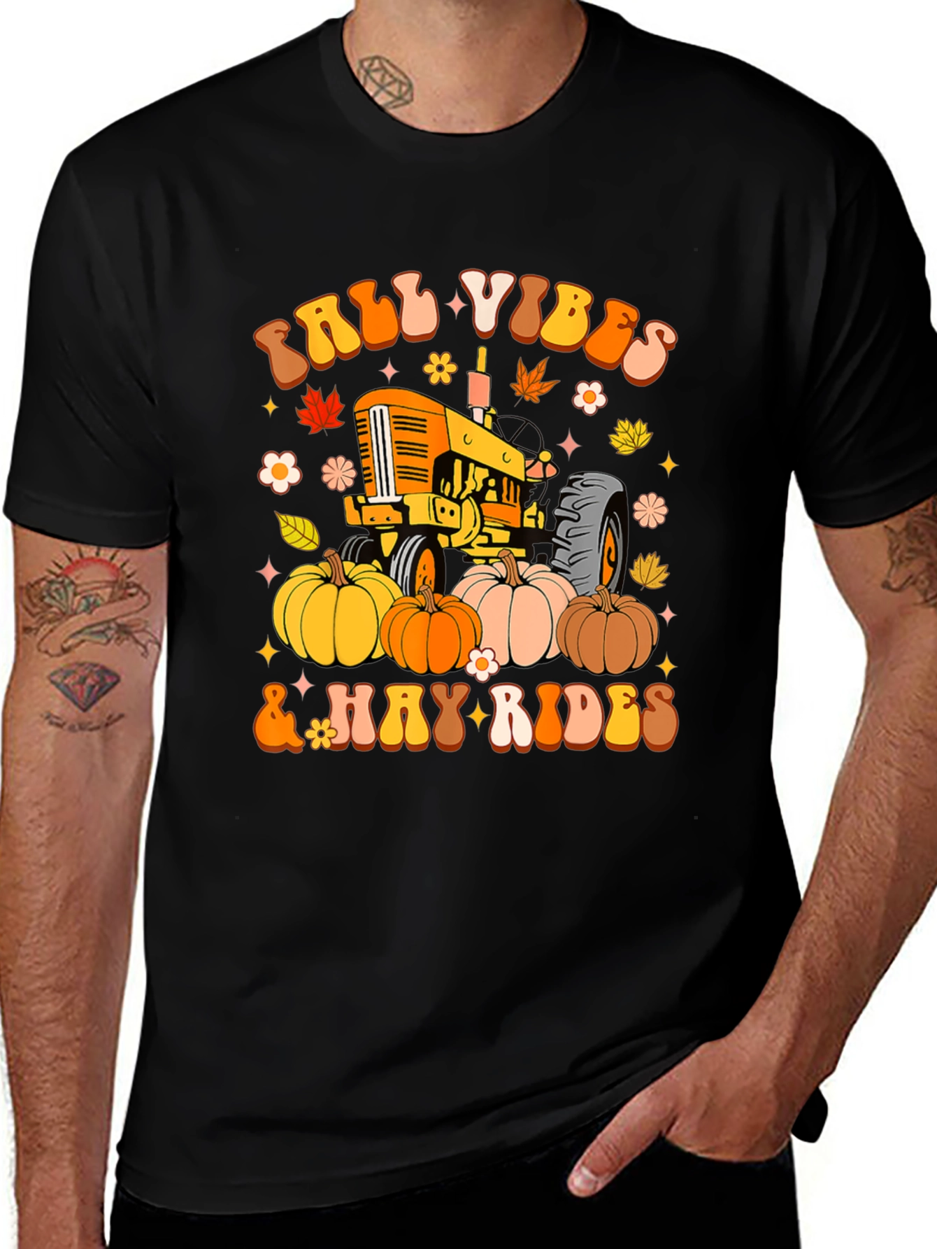 Fall Vibes & Hay Rides Graphic Tee