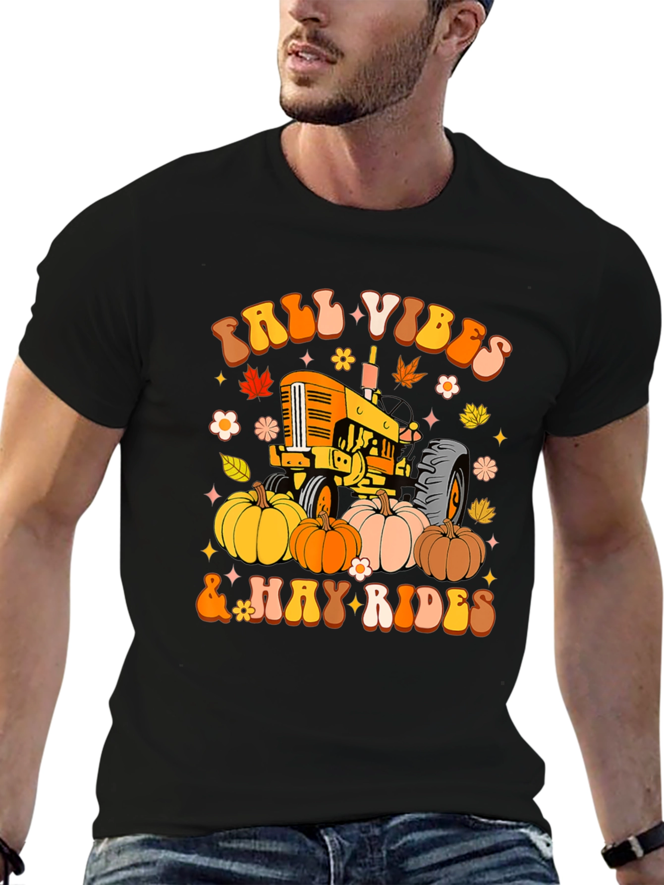 Fall Vibes & Hay Rides Graphic Tee