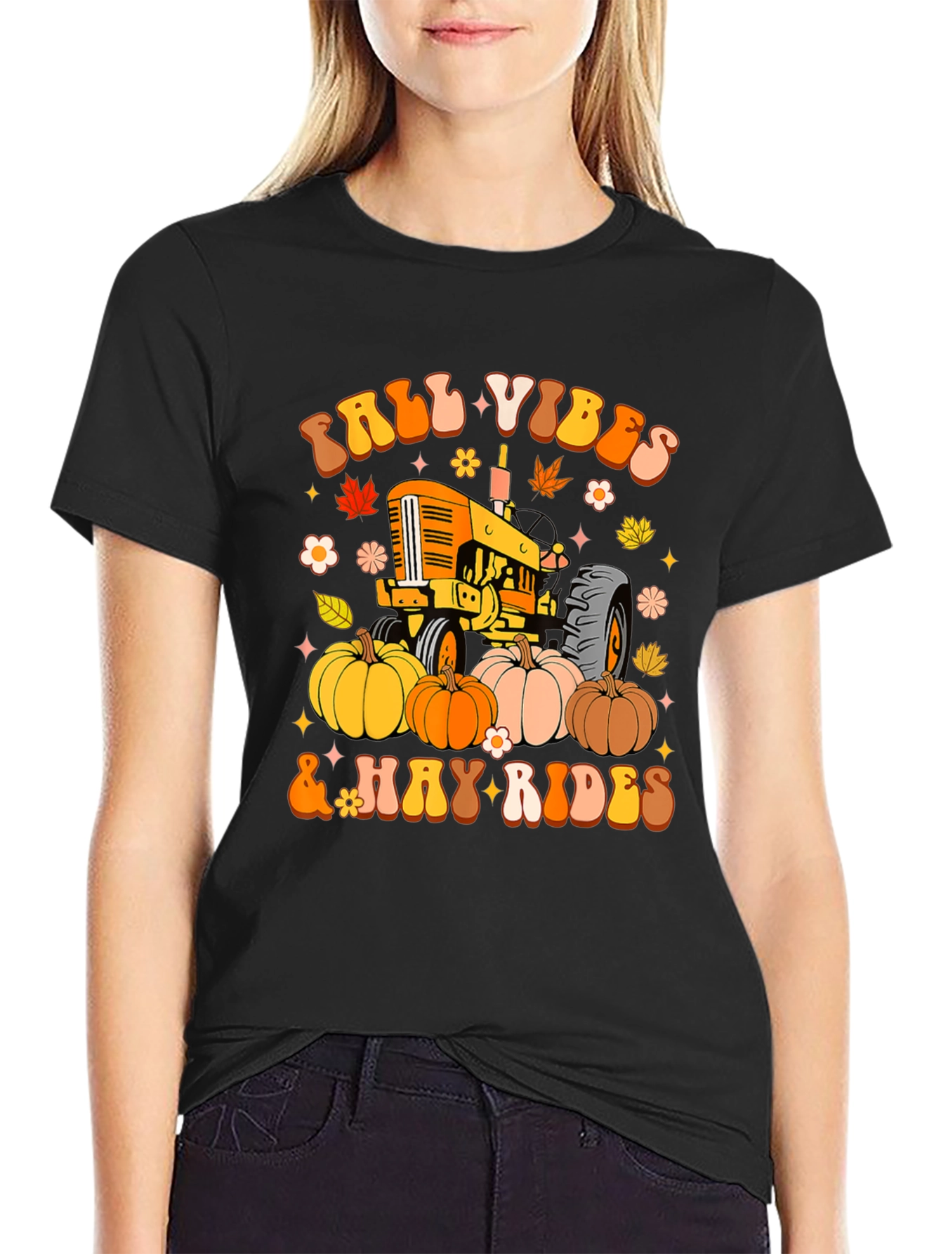Fall Vibes & Hay Rides Graphic Tee