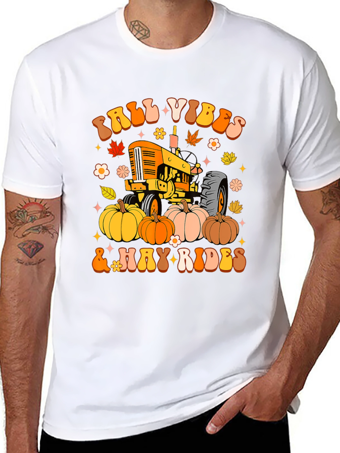 Fall Vibes & Hay Rides Graphic Tee