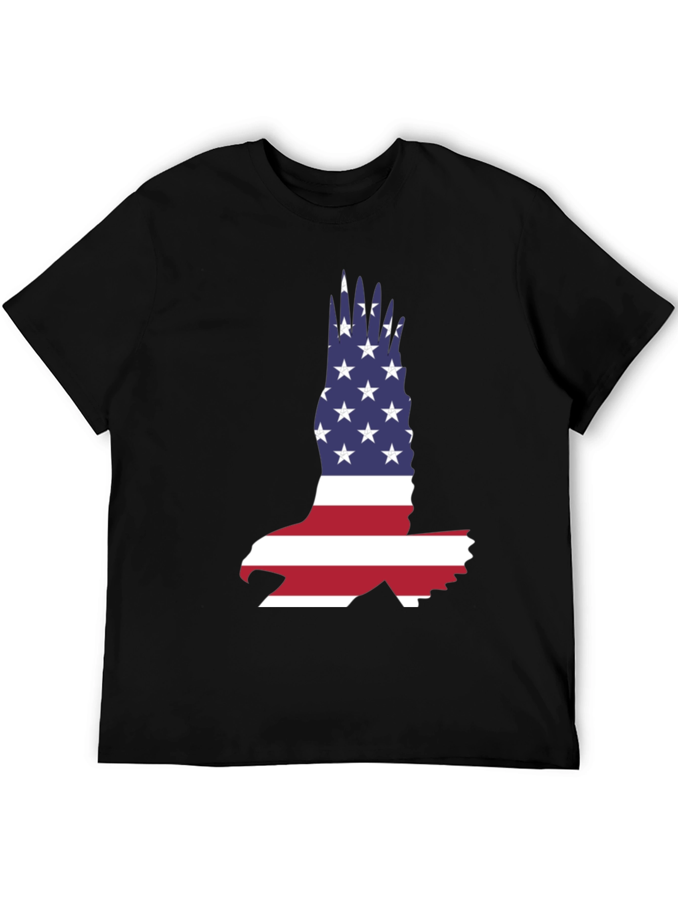 American Flag Eagle Graphic Tee - Patriotic T-Shirt